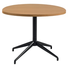 Alis Coffee Table, Aluminium Base and Wooden Top, by Discipline Lab