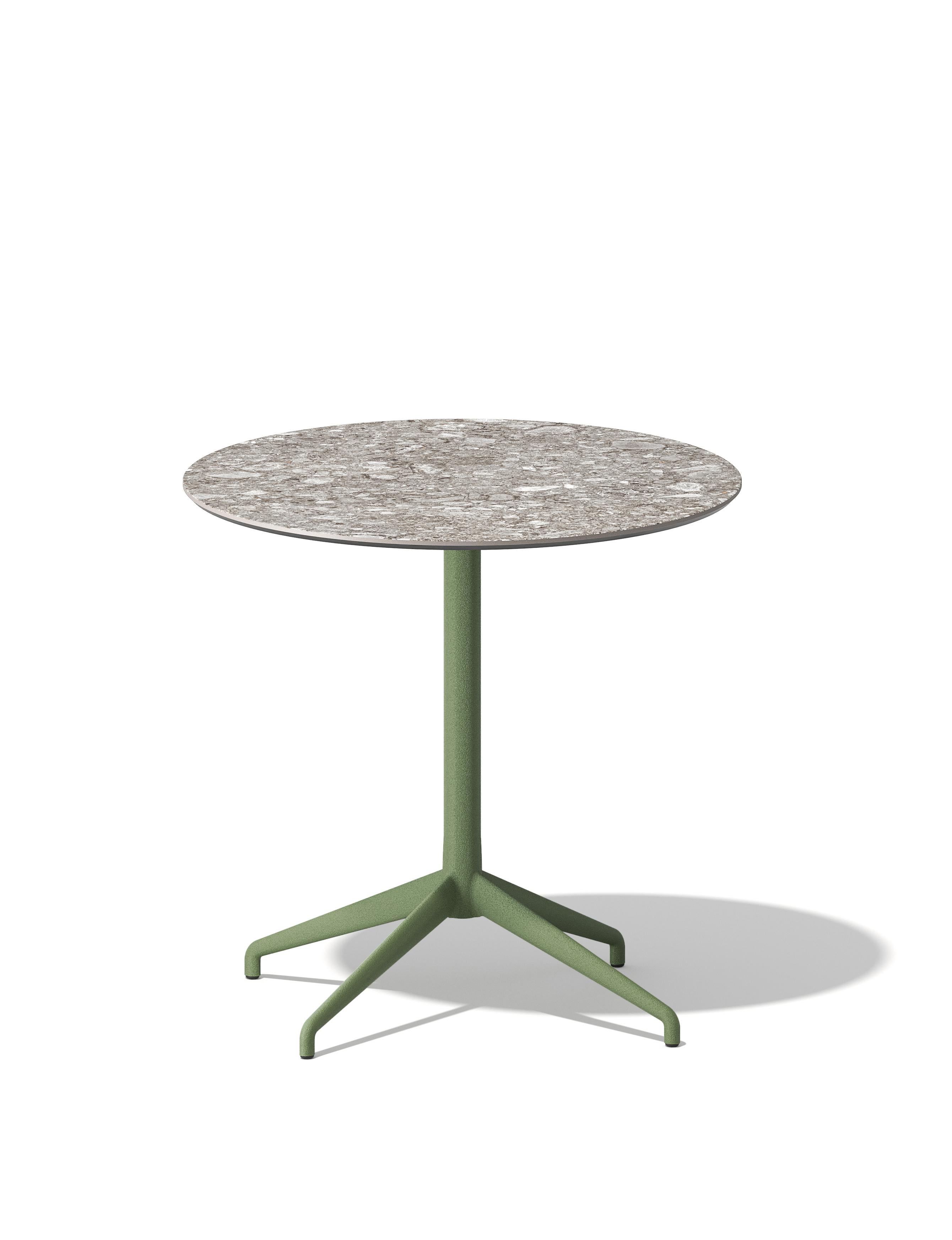 Italian Alis Round Table, Aluminium base and Ceramic Top, by Discipline Lab For Sale