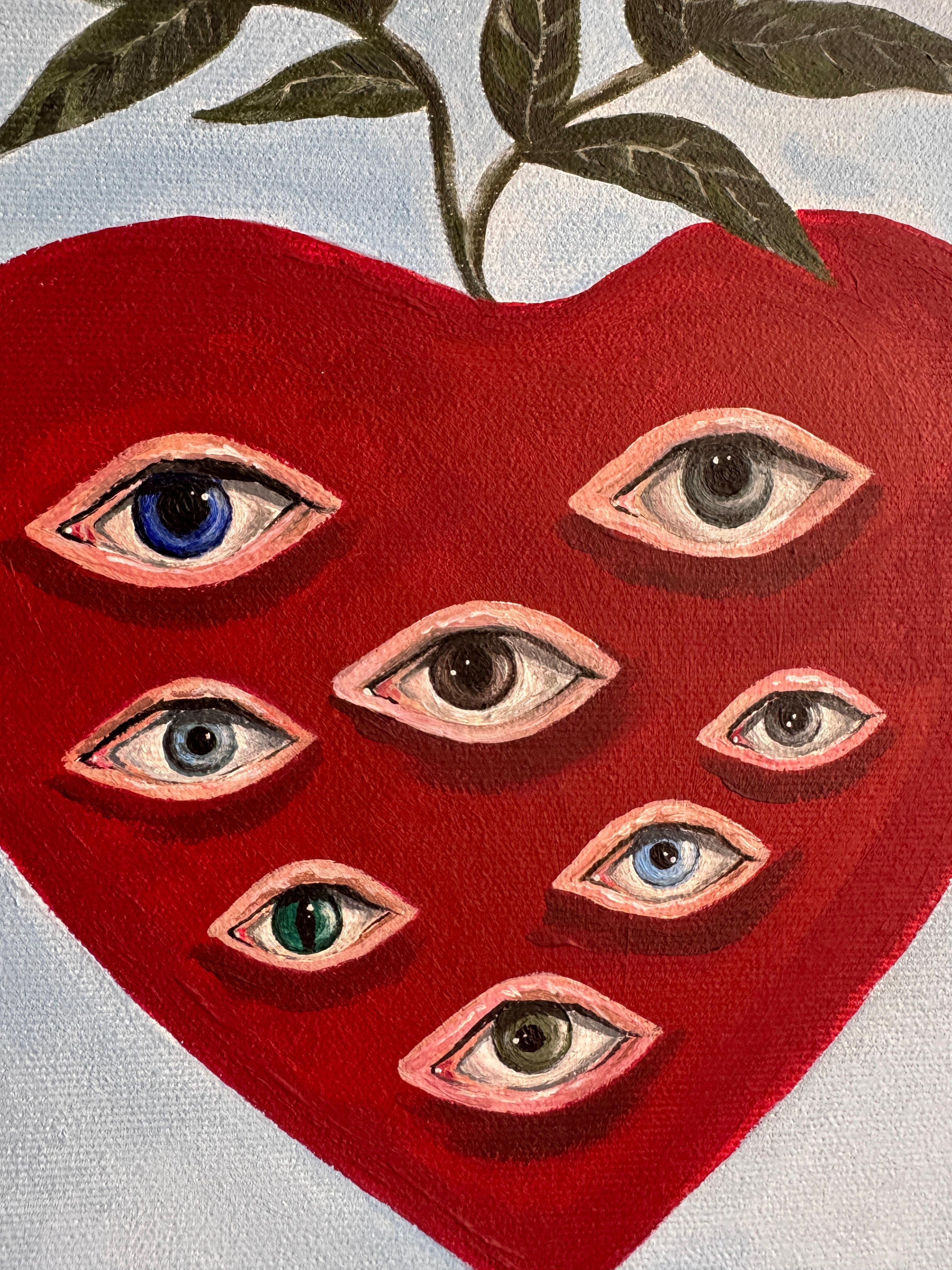 Amor Vincit ANIMAS - Painting Surrealismo di Alisa Leonets
