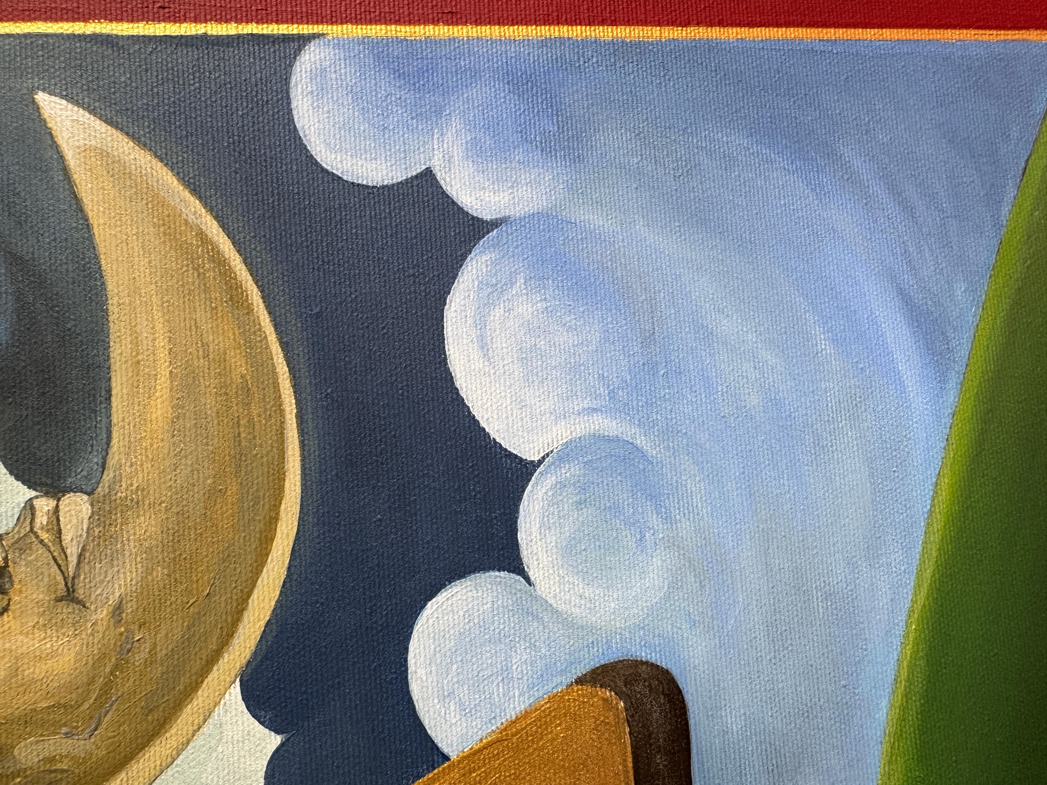 CONSCIUM EST ABYSSUS QUAE SEPARAT - Painting Surrealismo di Alisa Leonets