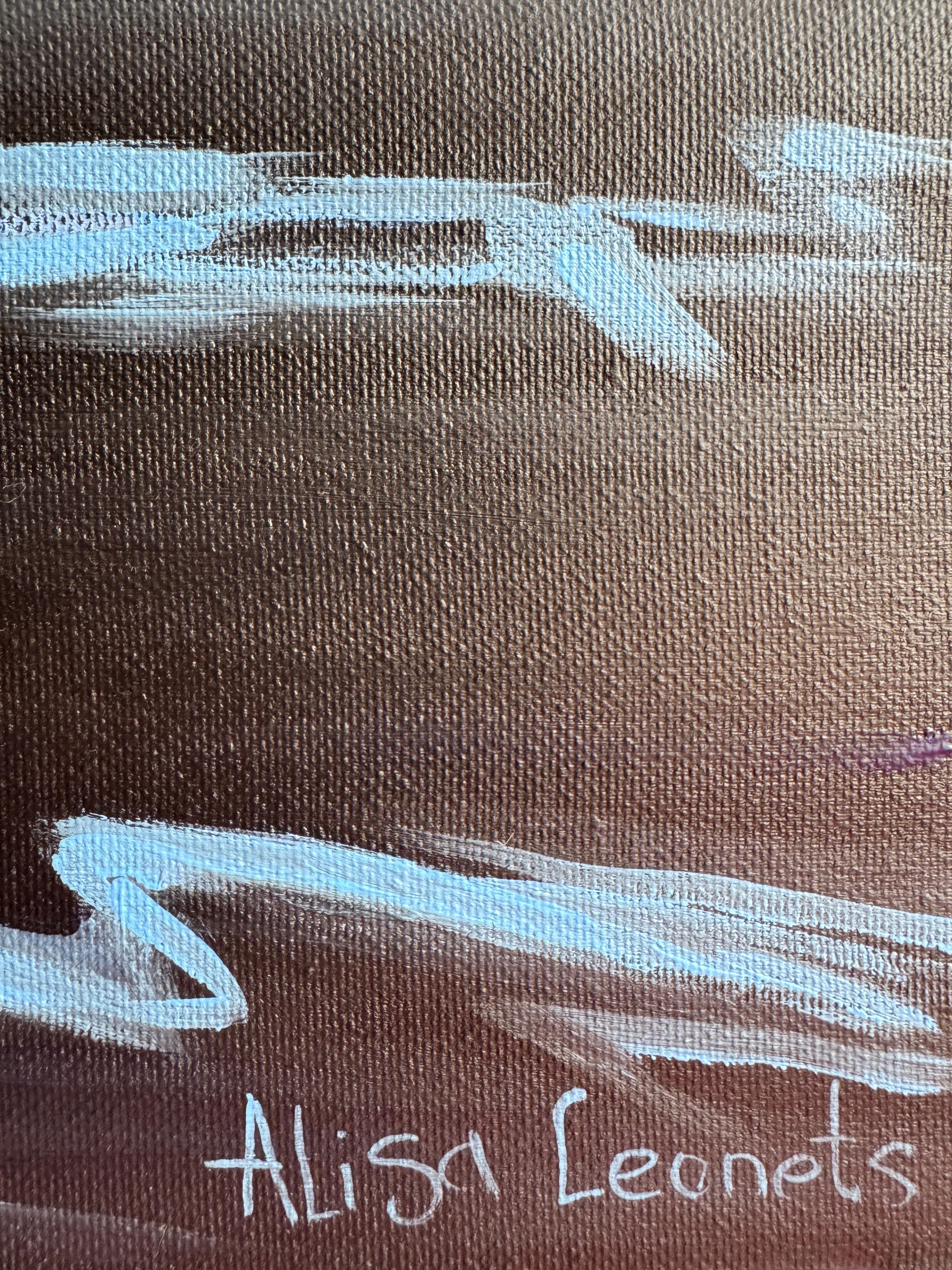 Inner Silence - Painting by Alisa Leonets