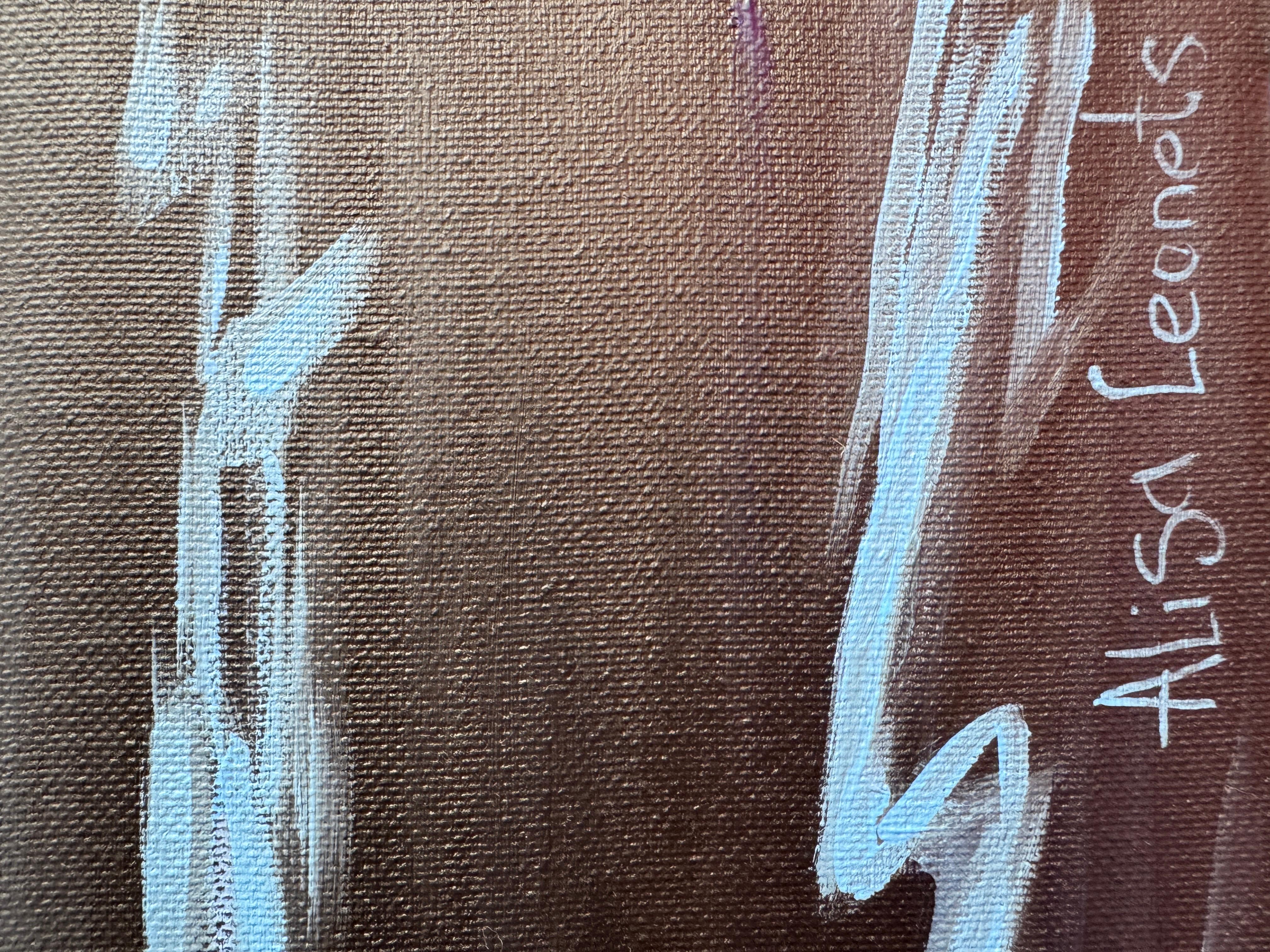 Inner Silence - Painting by Alisa Leonets