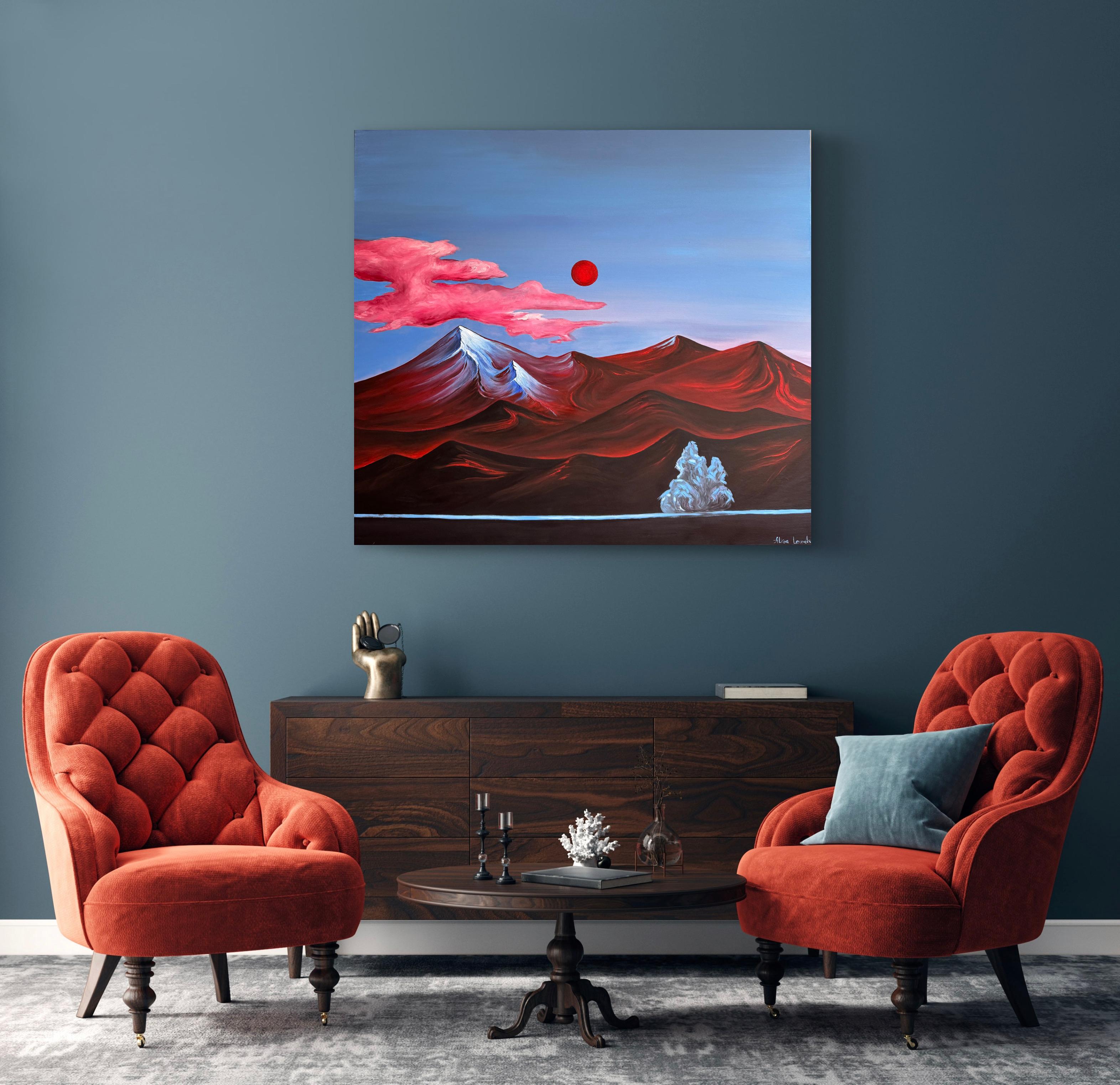 Leidenschaft (Grau), Landscape Painting, von Alisa Leonets