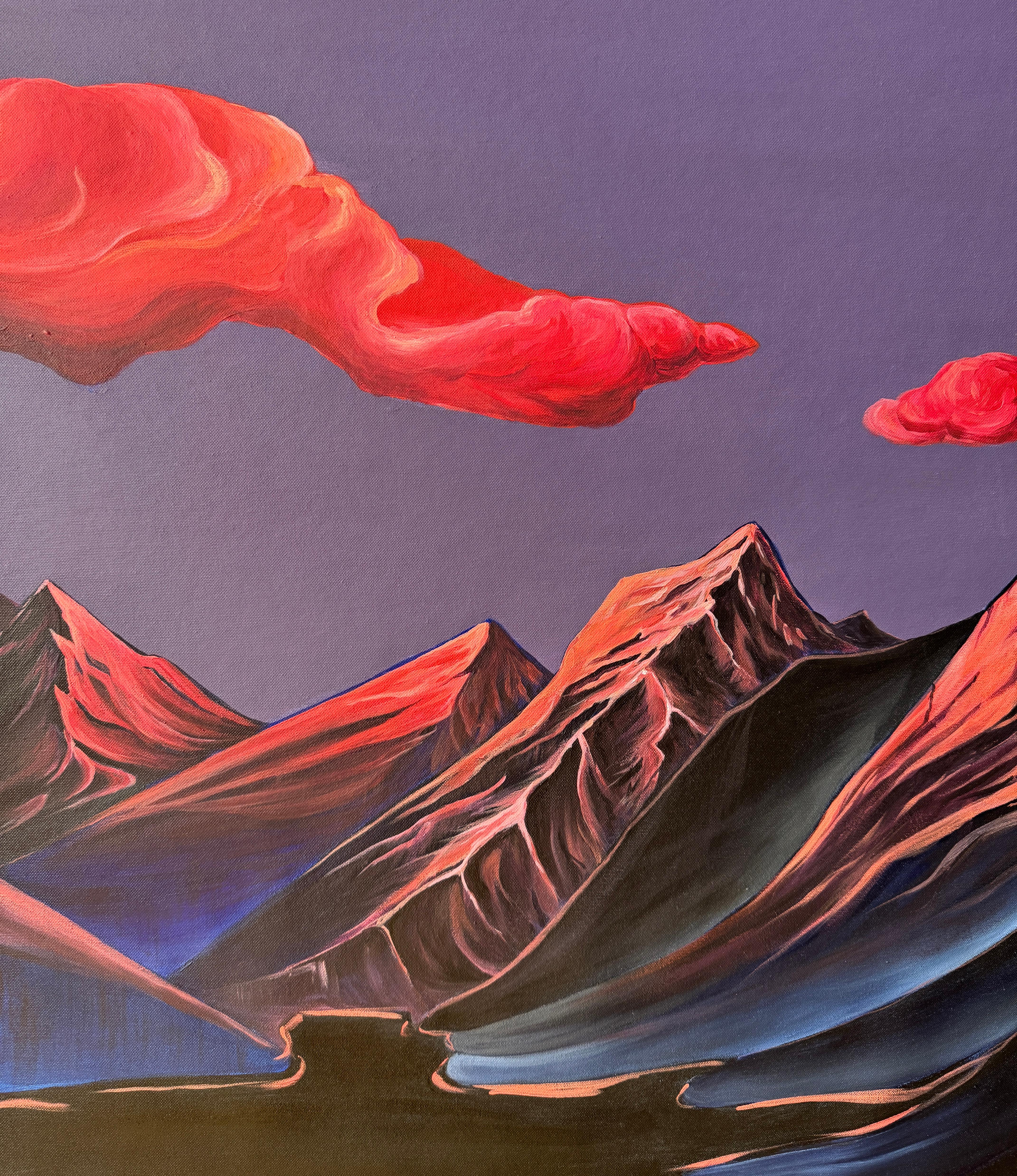 Still waters run deep - Painting by Alisa Leonets