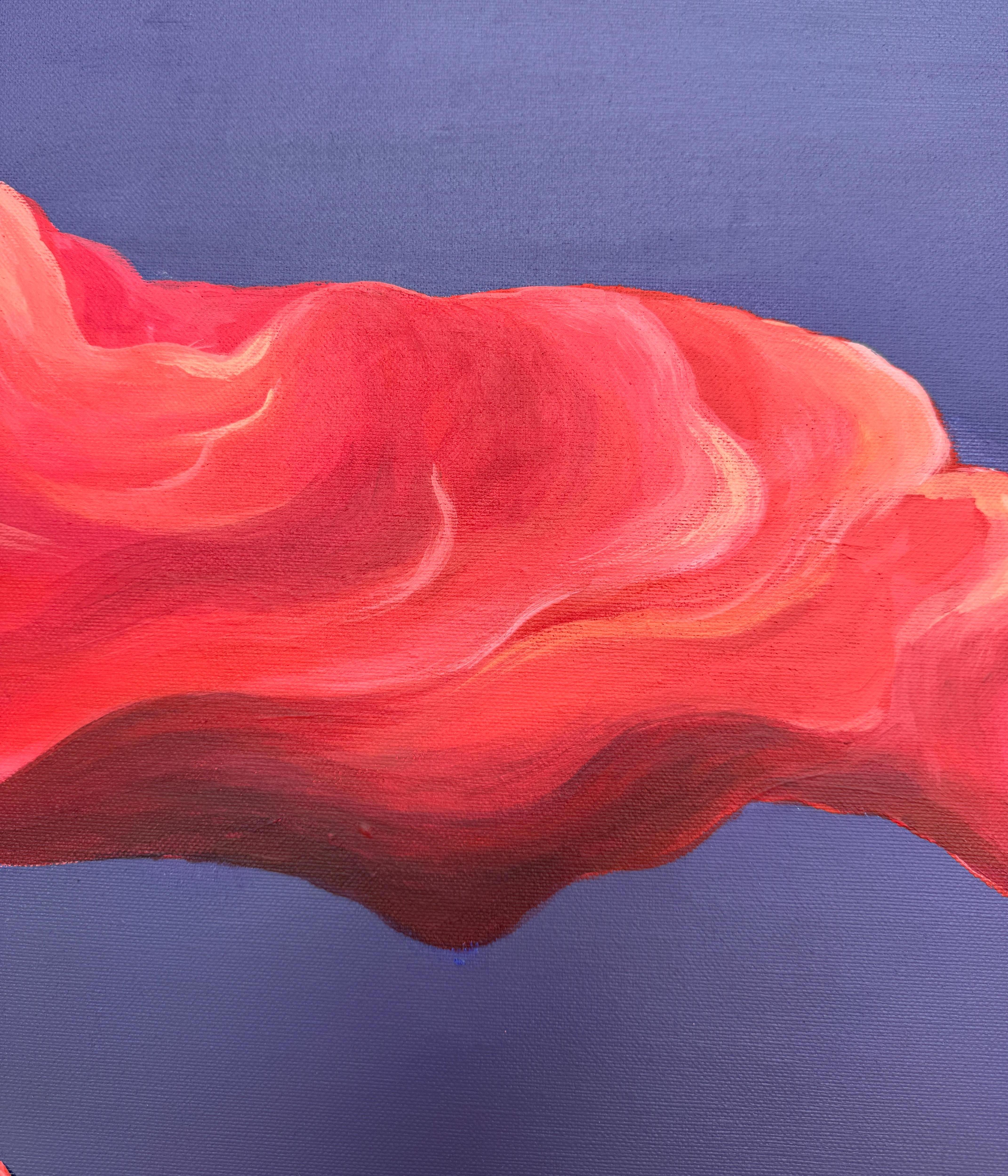 shipped in roll 
Still waters run deep
From the ENIGMATIK series
This painting is about the state where outer calm is deceptive. Behind the stillness lies a force ready to break through and change form. It is the tension between what is visible and