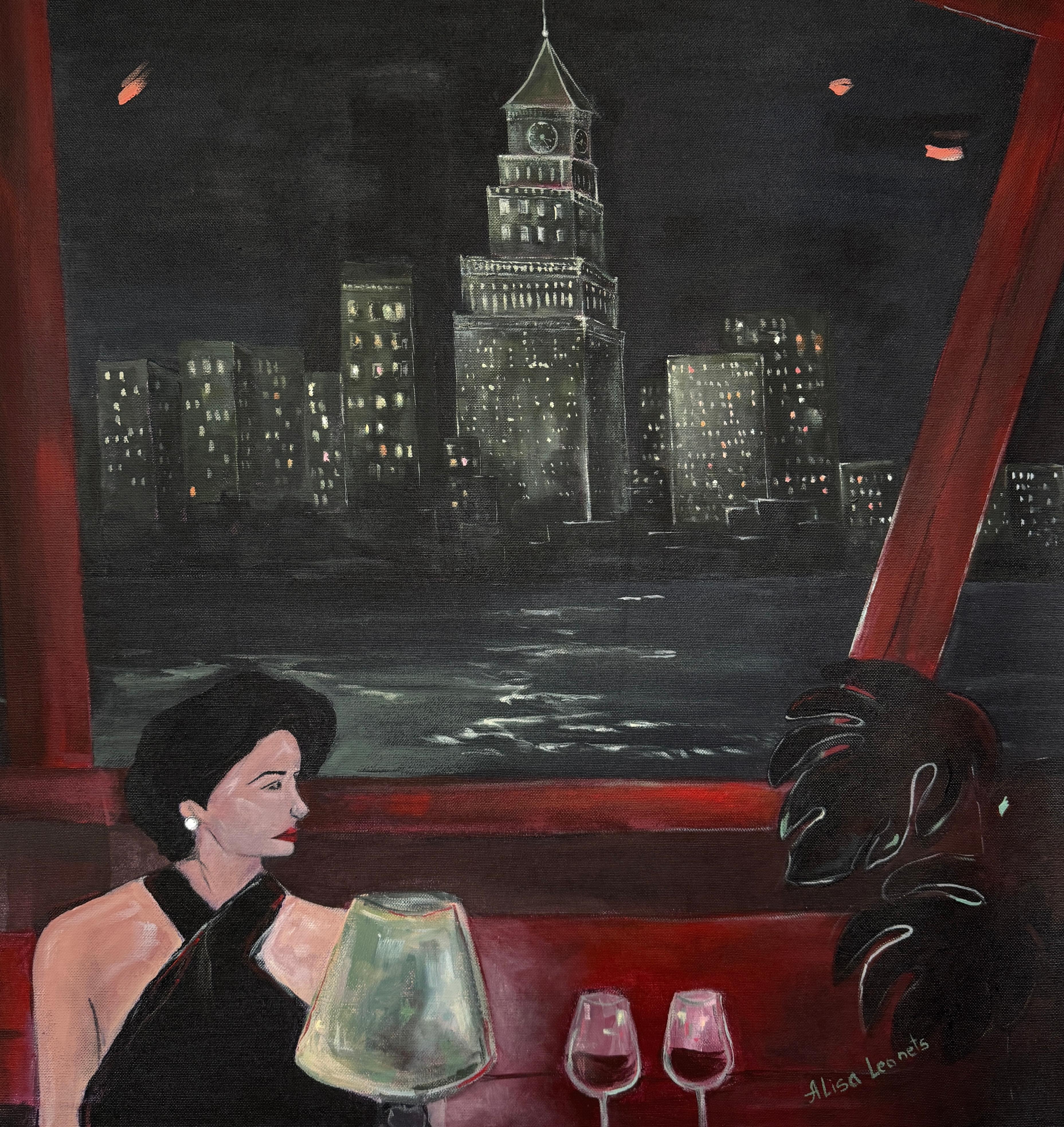 Alisa Leonets Figurative Painting - The Agreement