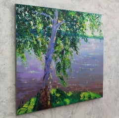 "Alone with silence", Painting, Oil on Canvas