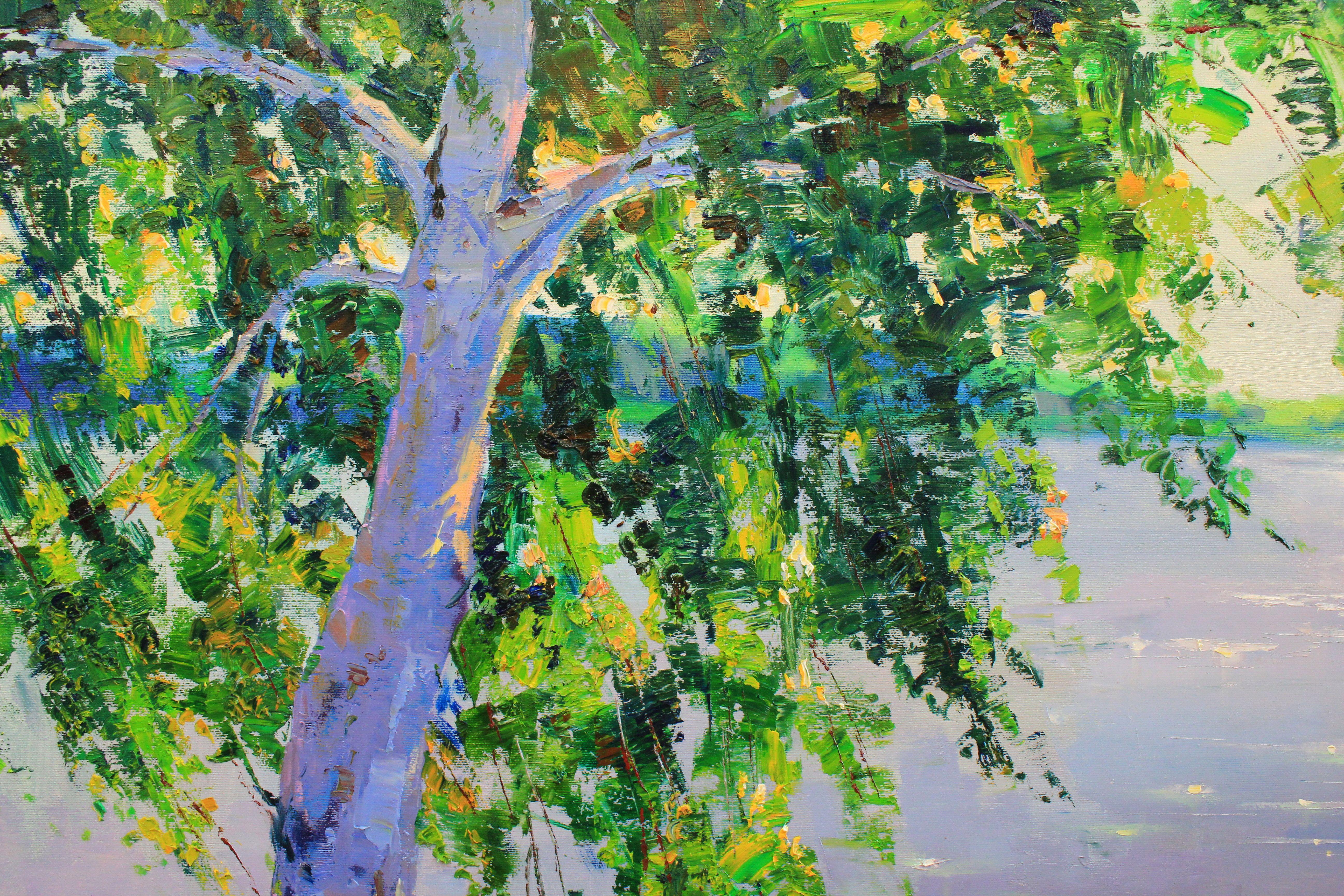 Einzigartiges Original-Ölgemälde der ukrainischen Künstlerin Alisa Onipchenko-Cherniakovska - Leinwandgemälde aufgespannt und aufhängefertig (NICHT GERahmt. Die Seiten sind mit Acryl bemalt. Sie können das Gemälde auch ohne Rahmen aufhängen). -