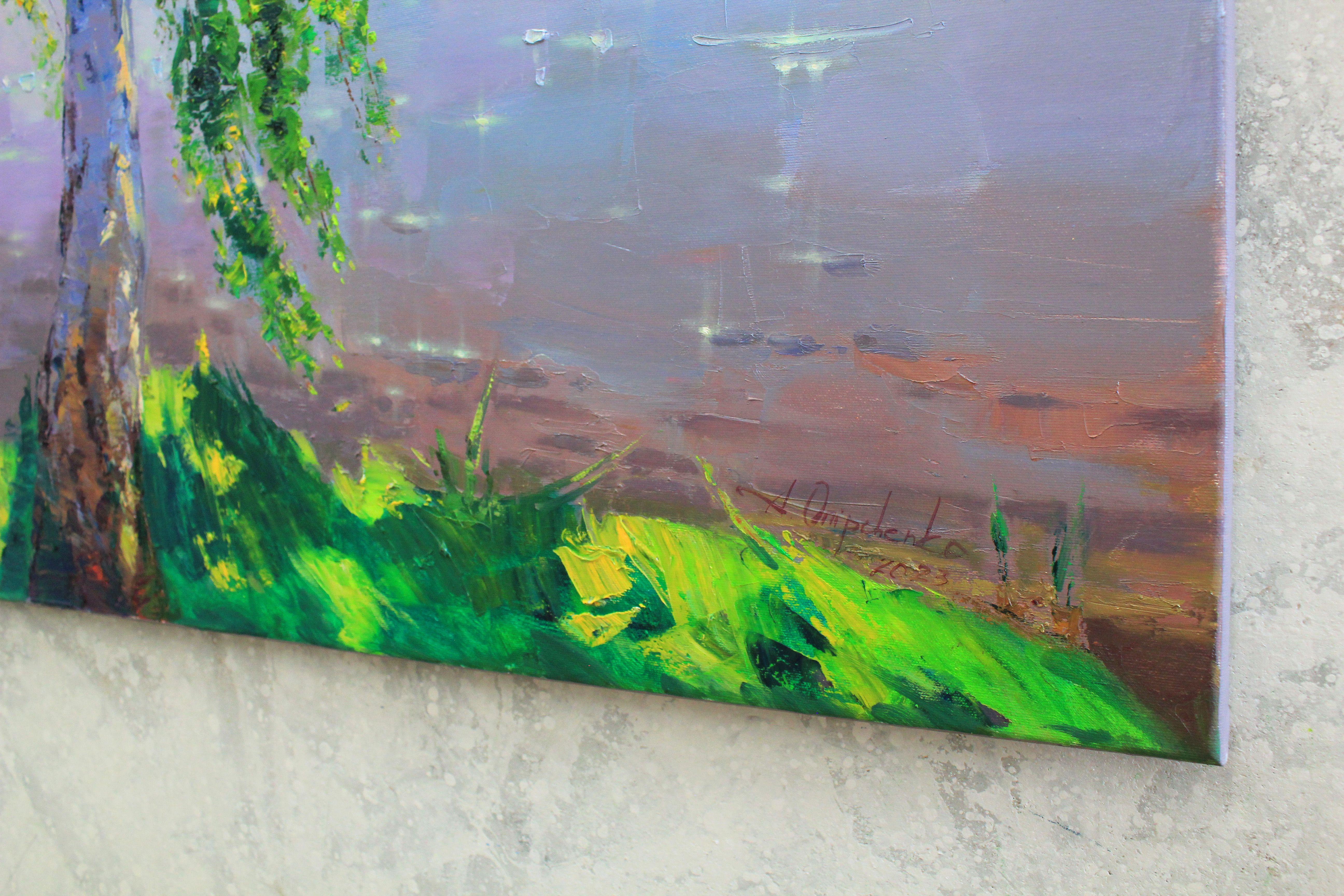 „Alone with silence“, Gemälde, Öl auf Leinwand im Angebot 1