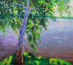 "Alone with silence", Painting, Oil on Canvas