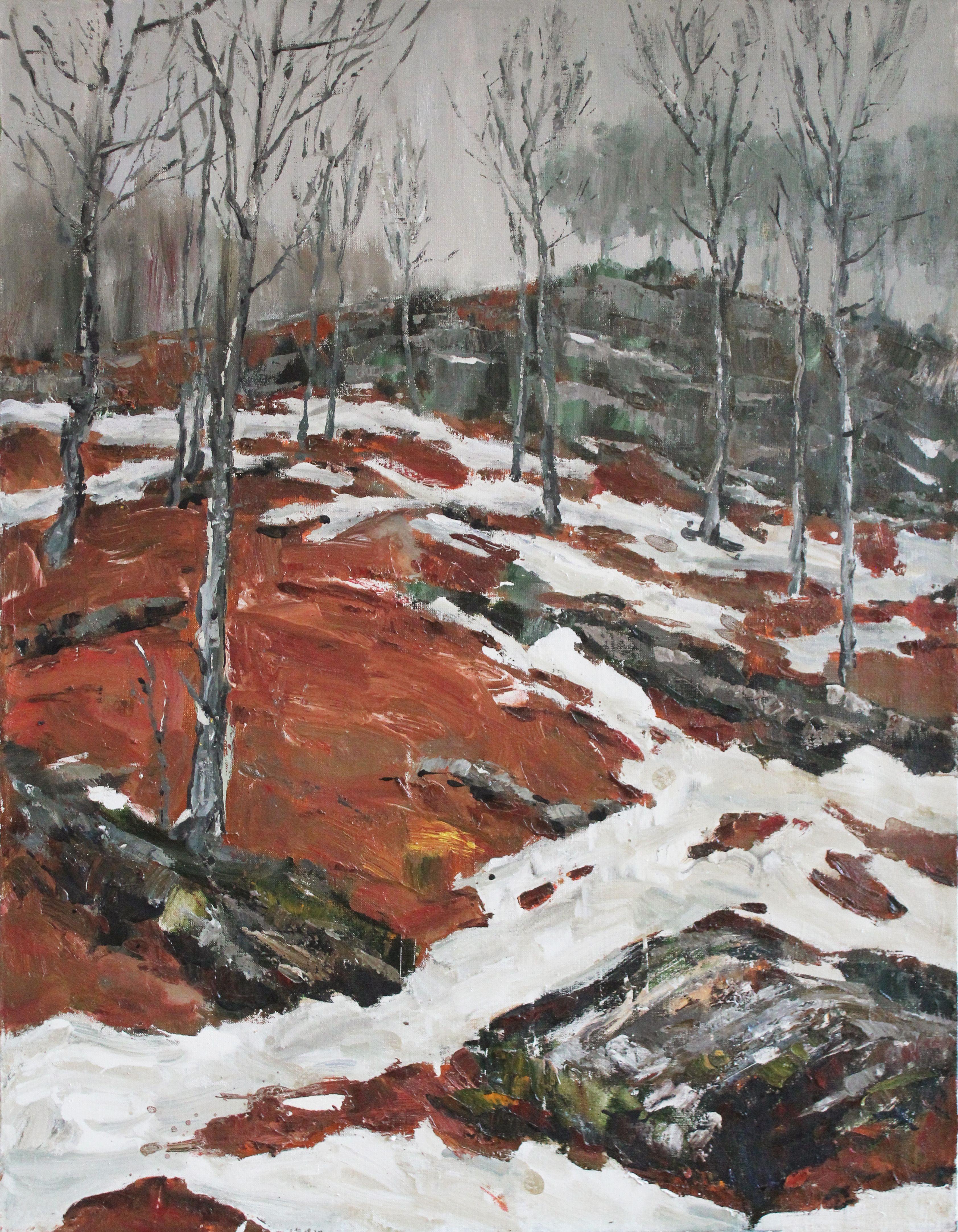 ""HERBST. „ IN THE FOREST“, Gemälde, Öl auf Leinwand