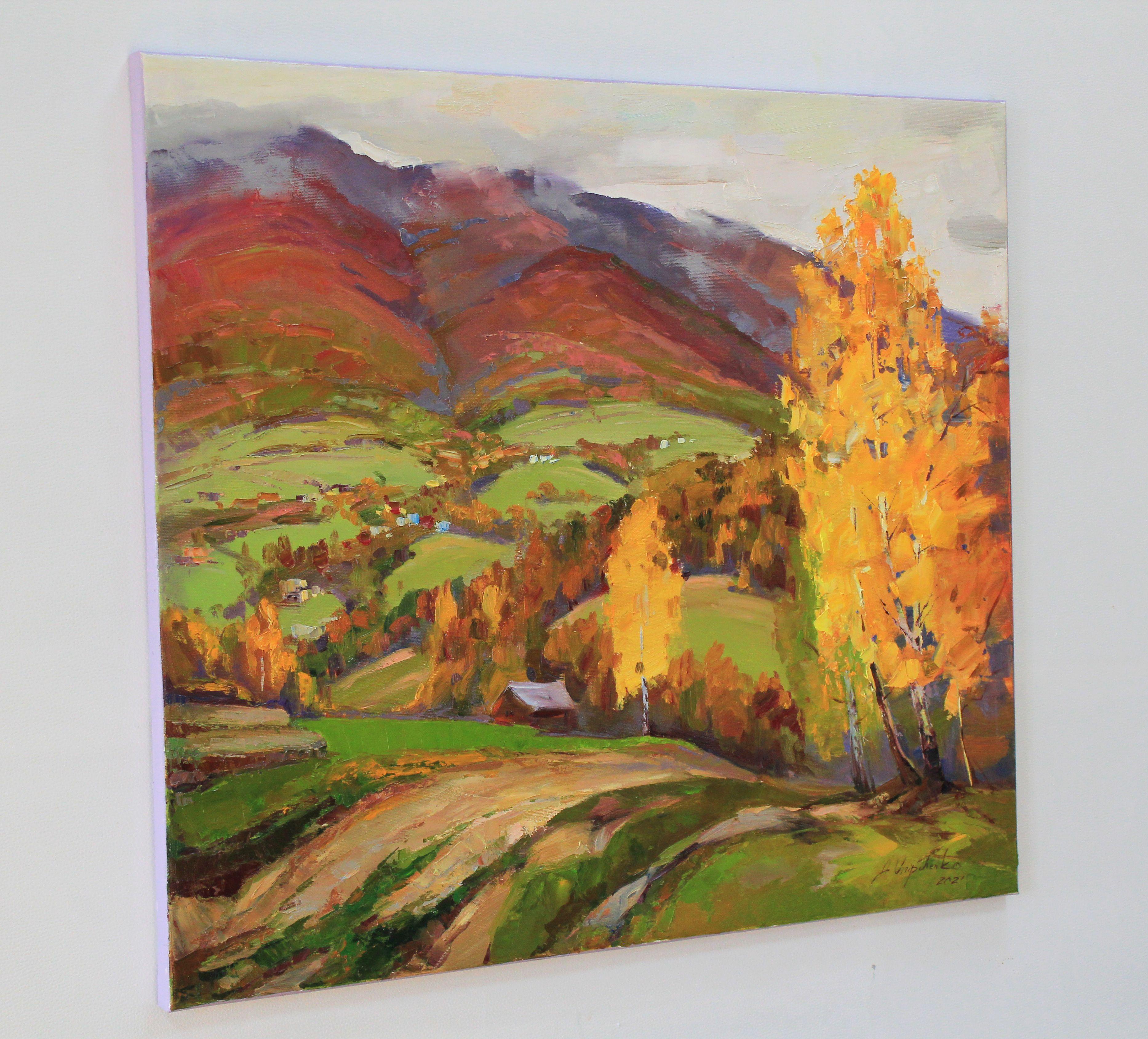 „Herbstmosaik“, Gemälde, Öl auf Leinwand (Impressionismus), Painting, von Alisa Onipchenko-Cherniakovska