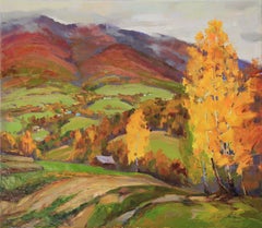 „Herbstmosaik“, Gemälde, Öl auf Leinwand