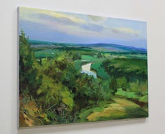 "Blue distance", Painting, Oil on Canvas