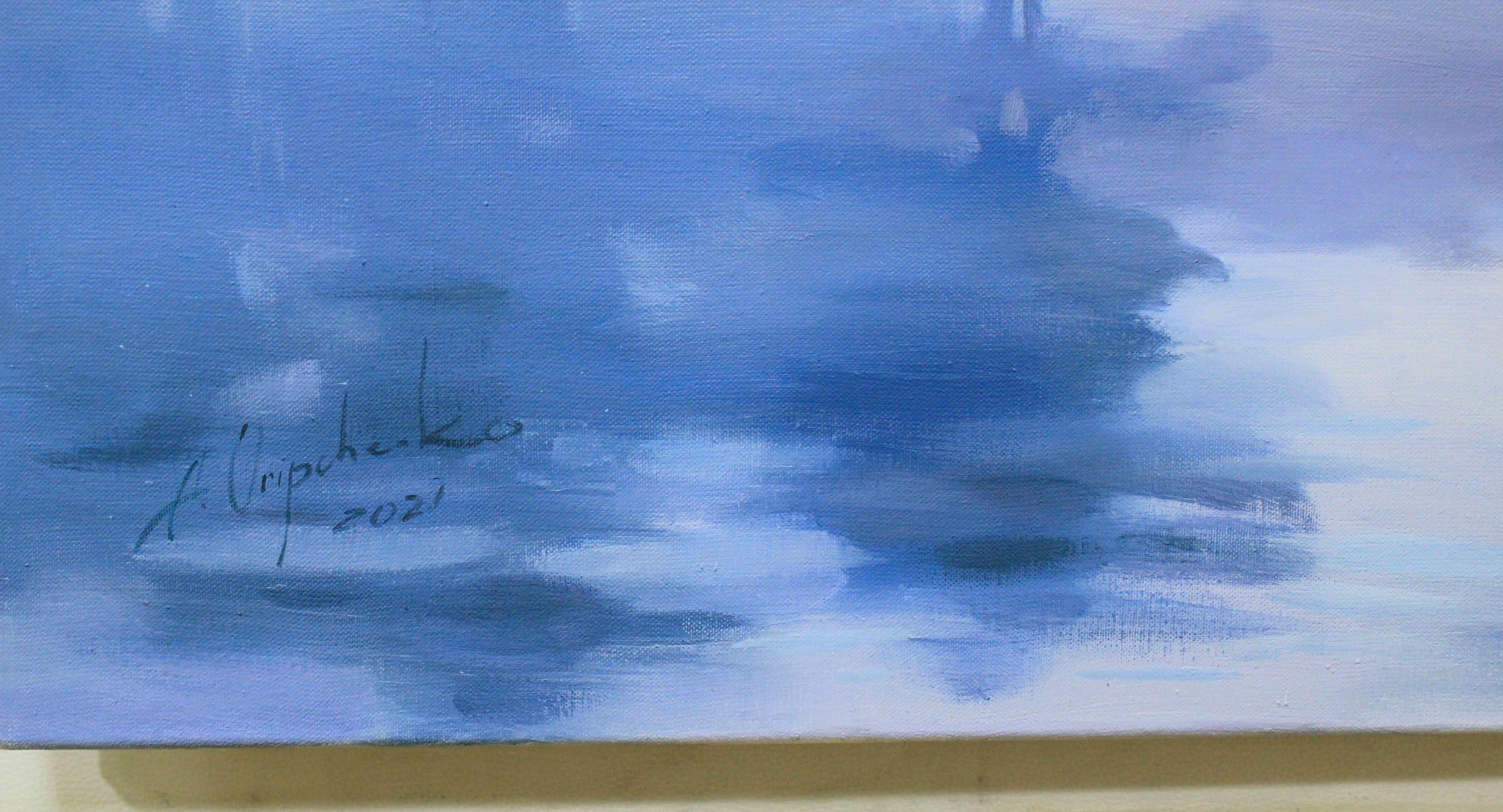 Einzigartiges Original-Ölgemälde der ukrainischen Künstlerin Alisa Onipchenko-Cherniakovska   Leinwandgemälde aufgespannt und bereit zum Aufhängen (NICHT GERahmt. Die Seiten sind mit Acryl bemalt. Sie können das Bild auch ohne Rahmen aufhängen).  