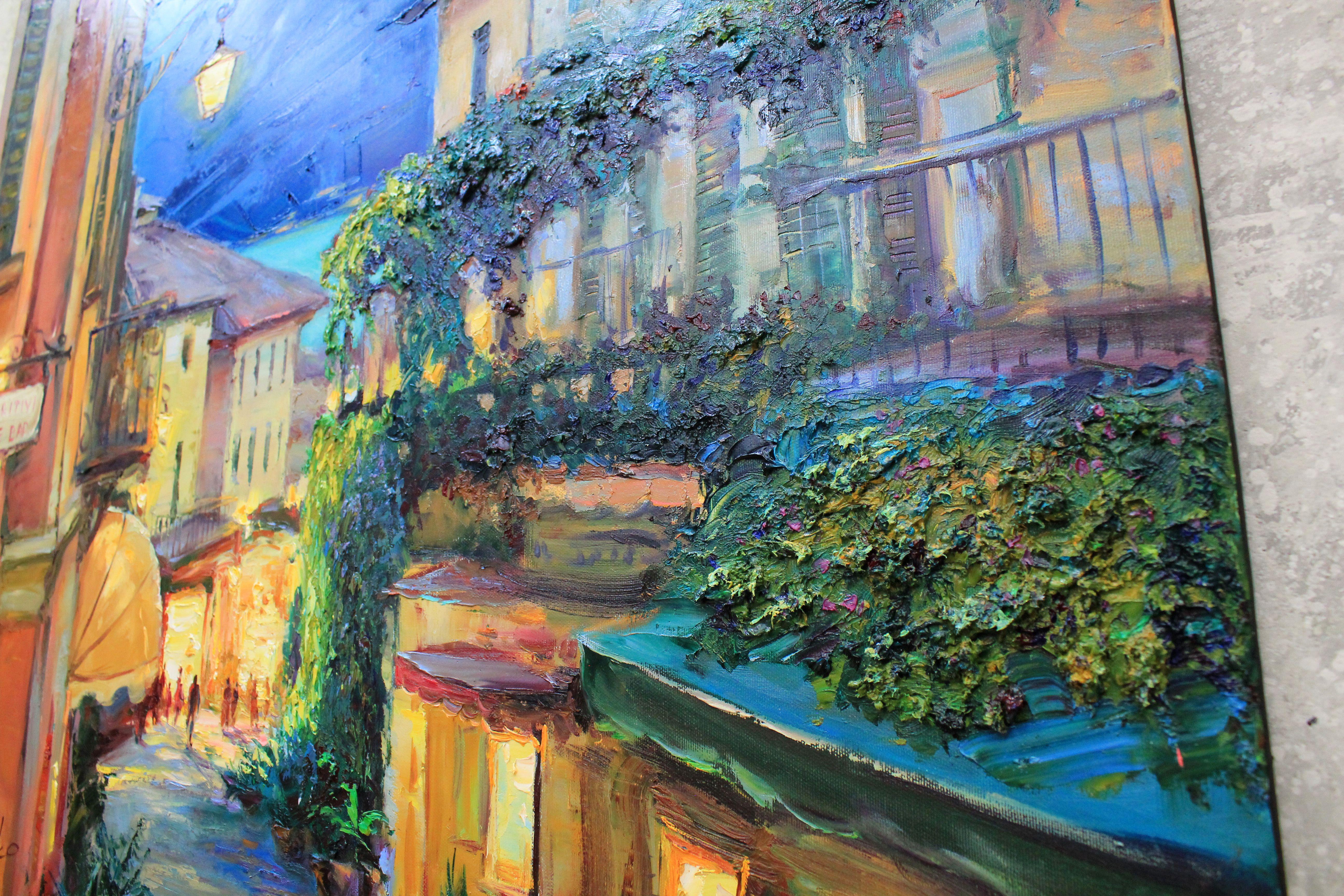 Einzigartiges Original-Ölgemälde der ukrainischen Künstlerin Alisa Onipchenko-Cherniakovska - Leinwandgemälde aufgespannt und aufhängefertig (NICHT GERahmt. Die Seiten sind mit Acryl bemalt. Sie können das Gemälde ohne Rahmen aufhängen.) - Gemälde