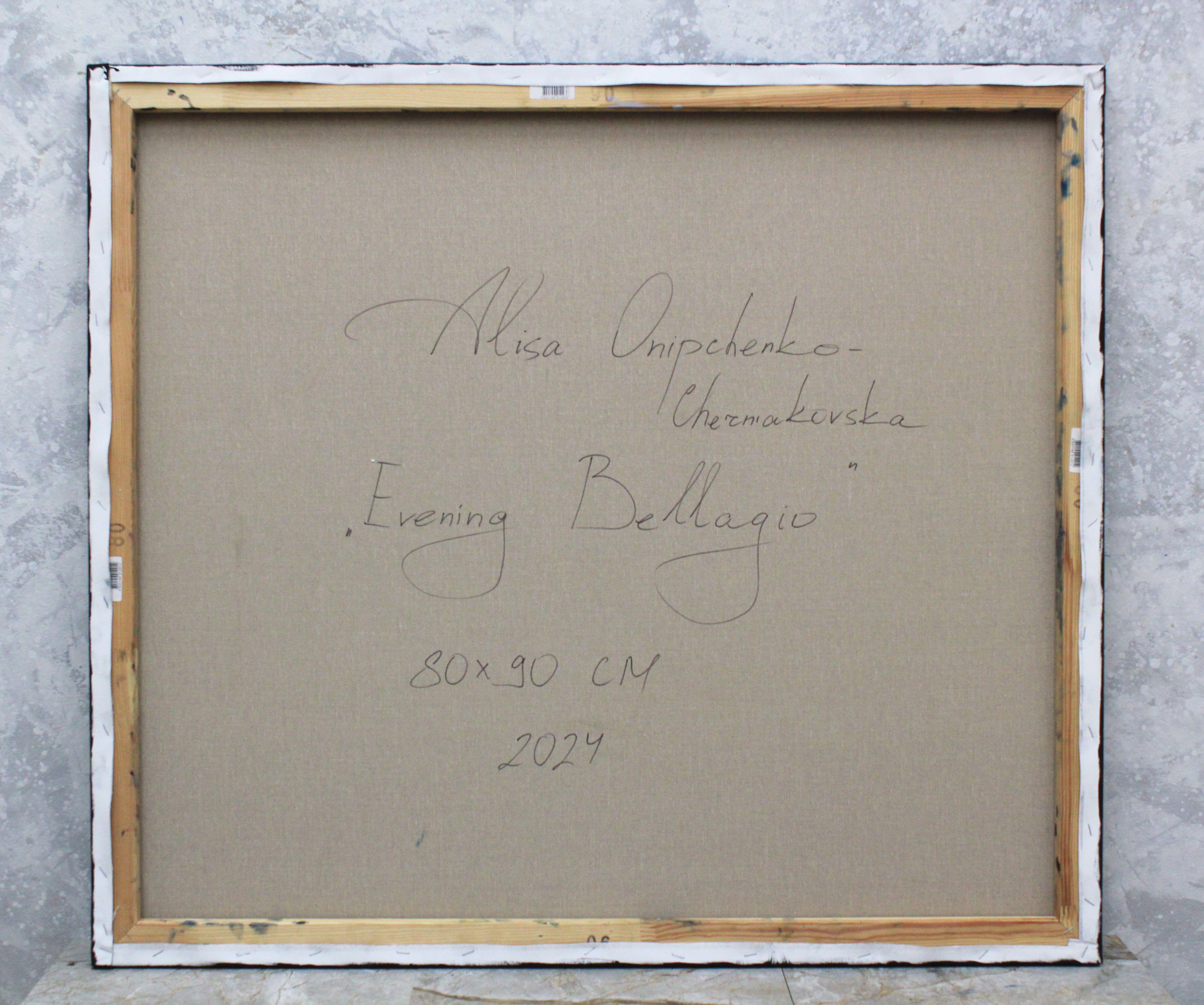 Abend Bellagio, Gemälde, Öl auf Leinwand im Angebot 2