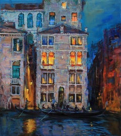 Evening in Venice, Painting, Oil on Canvas