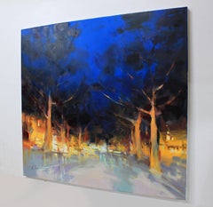 "Evening mood", Painting, Oil on Canvas