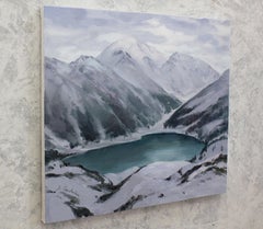 „In Silber“, Gemälde, Öl auf Leinwand
