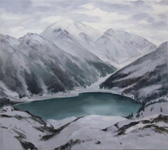 „In Silber“, Gemälde, Öl auf Leinwand