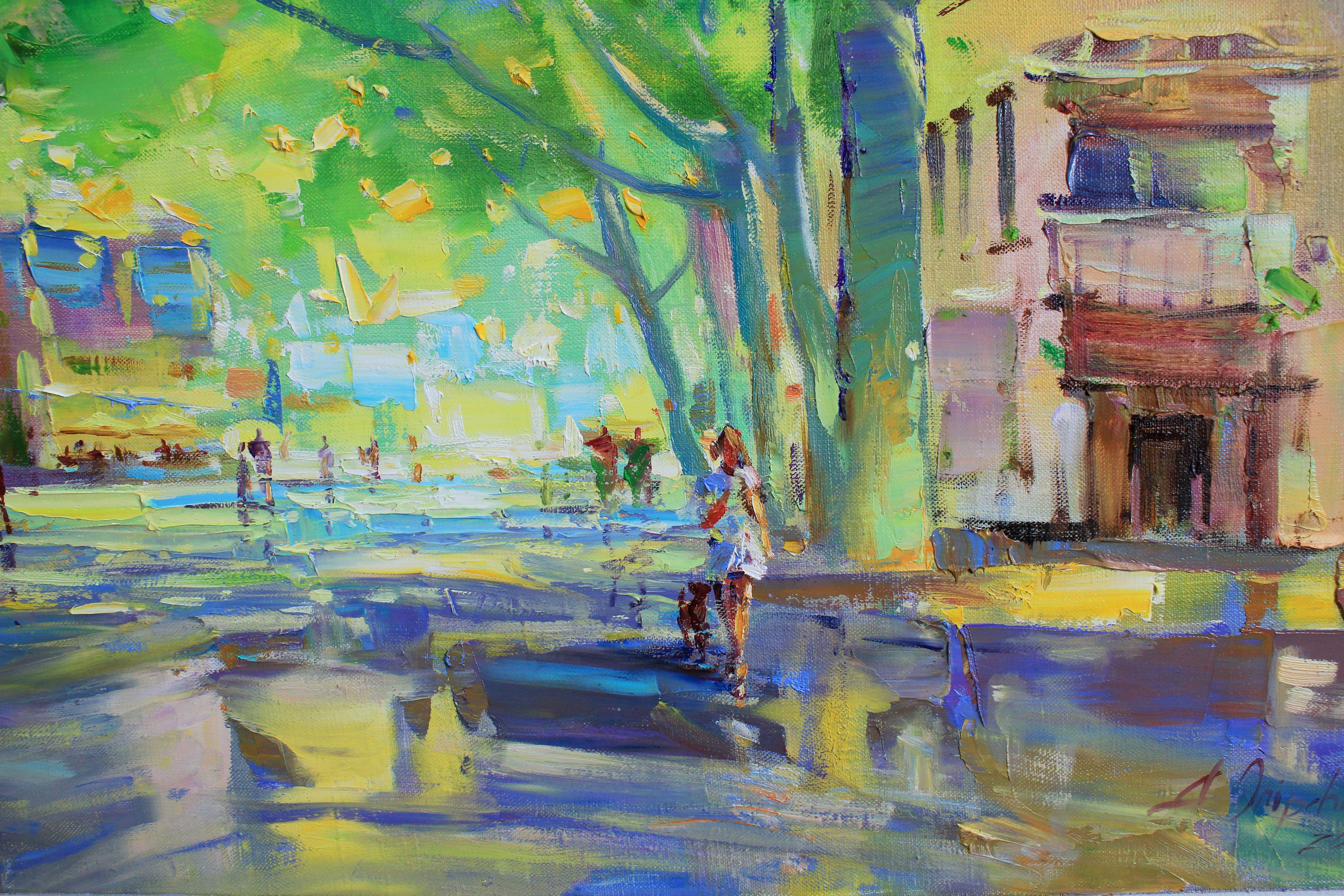 Dipinto a olio originale unico nel suo genere dell'artista ucraina Alisa Onipchenko-Cherniakovska  - Quadro su tela teso e pronto per essere appeso (NON INCAMICIATO). I lati sono dipinti con acrilico. Puoi appendere il quadro senza cornice).  -
