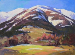 « Dans les montagnes », peinture, huile sur toile