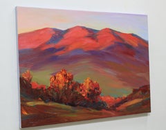 "In the rays of the sunset", peinture, huile sur toile