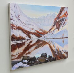In the rays of the winter sun, Painting, Oil on Canvas