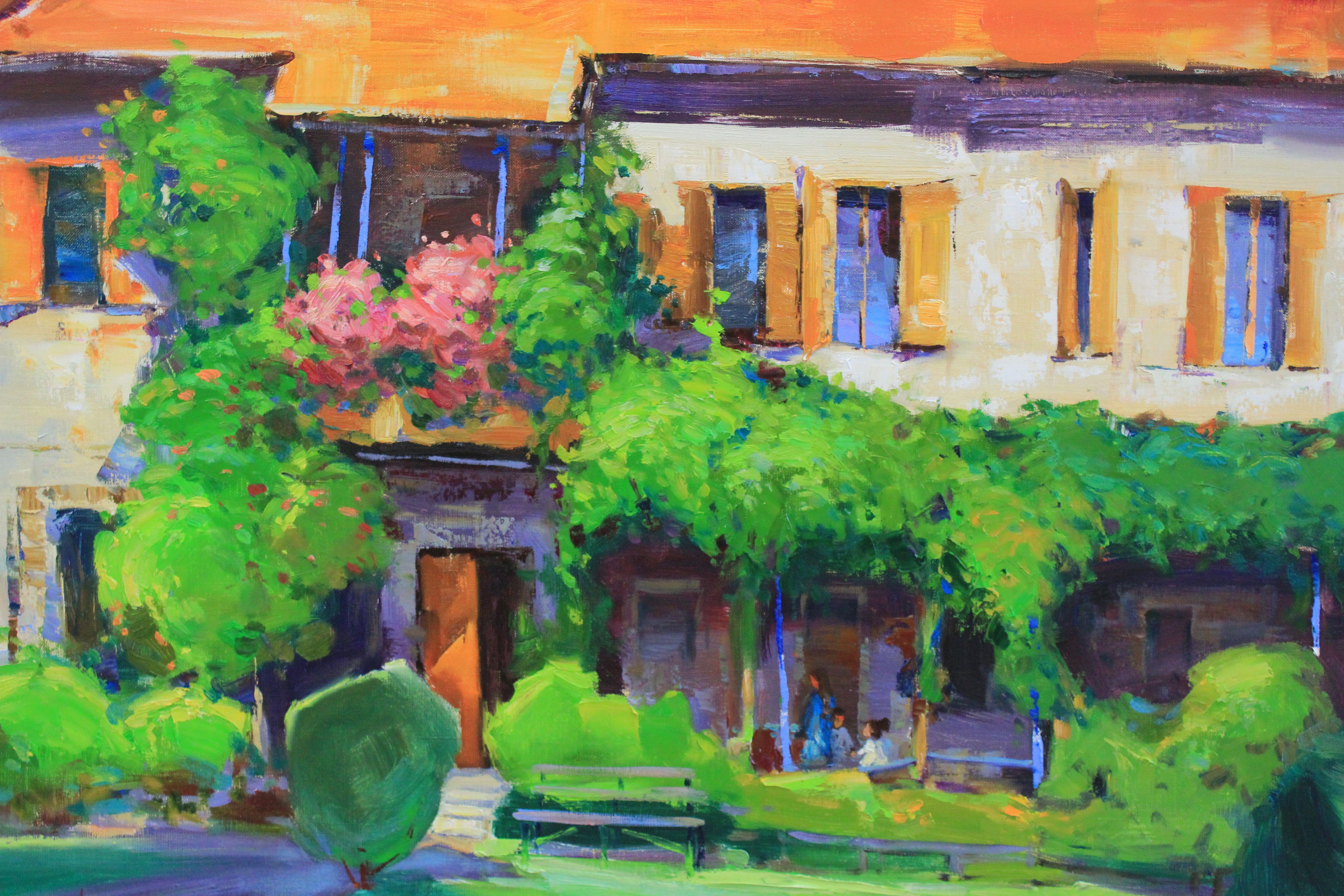 Pintura al óleo original, única en su género, de la artista ucraniana Alisa Onipchenko-Cherniakovska - Cuadro en lienzo estirado y listo para colgar (NO ENMARCADO. Los laterales están pintados con acrílico. Puedes colgar el cuadro sin marco). -
