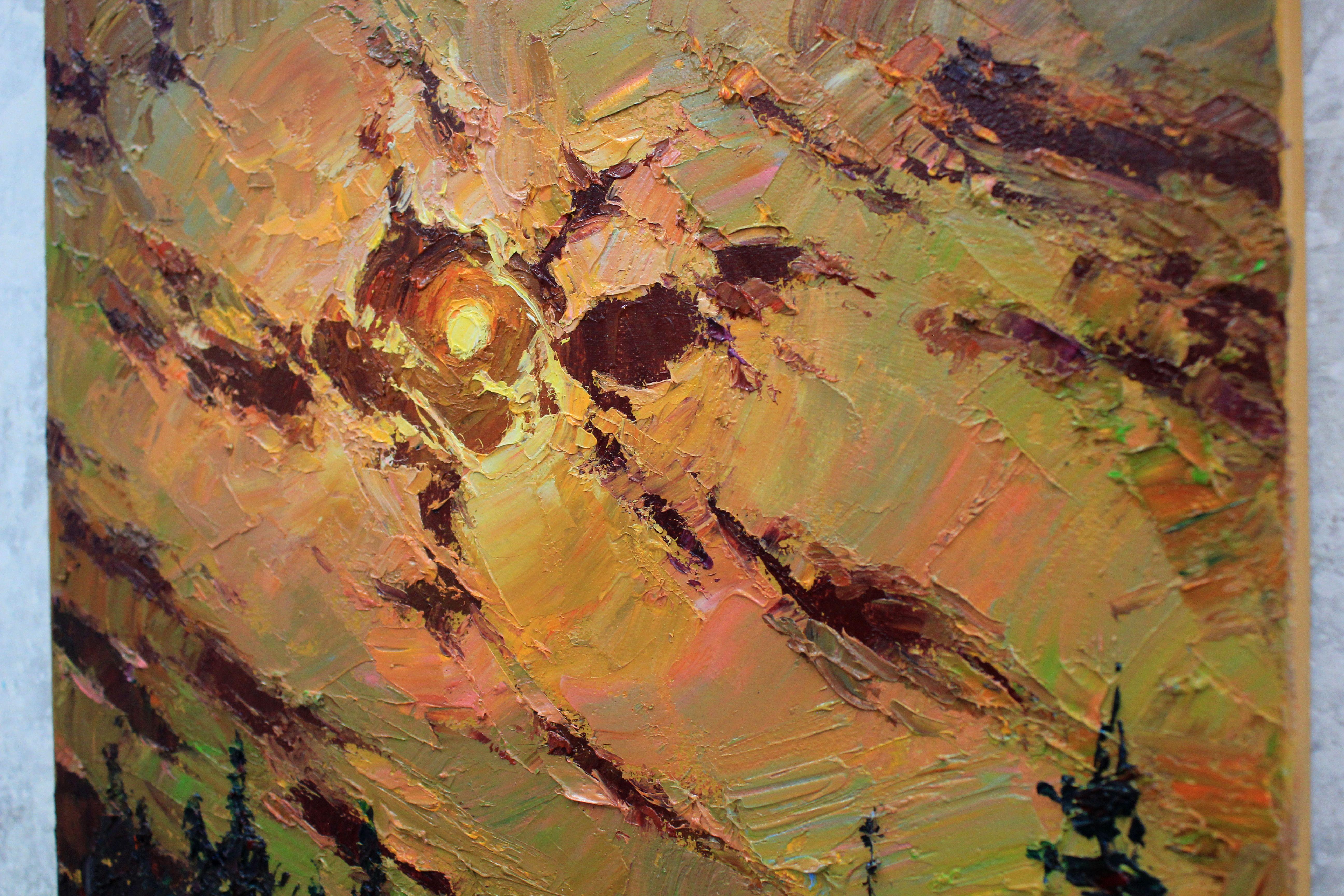 Einzigartiges Original-Ölgemälde der ukrainischen Künstlerin Alisa Onipchenko-Cherniakovska - Leinwandgemälde aufgespannt und aufhängefertig (NICHT GERahmt. Die Seiten sind mit Acryl bemalt. Sie können das Gemälde ohne Rahmen aufhängen). - Gemälde