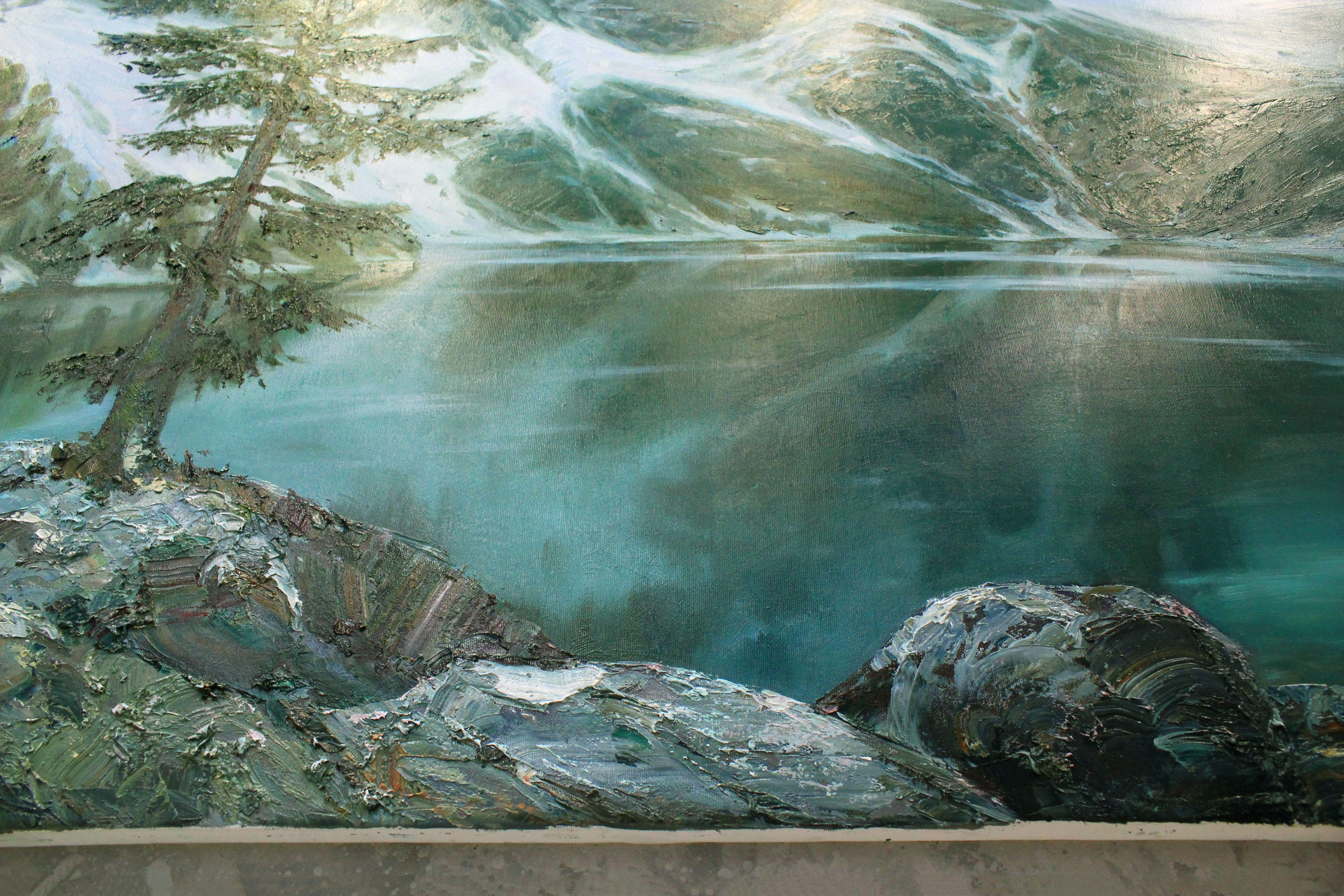 „Morskie Oko-See“, Gemälde, Öl auf Leinwand im Angebot 1