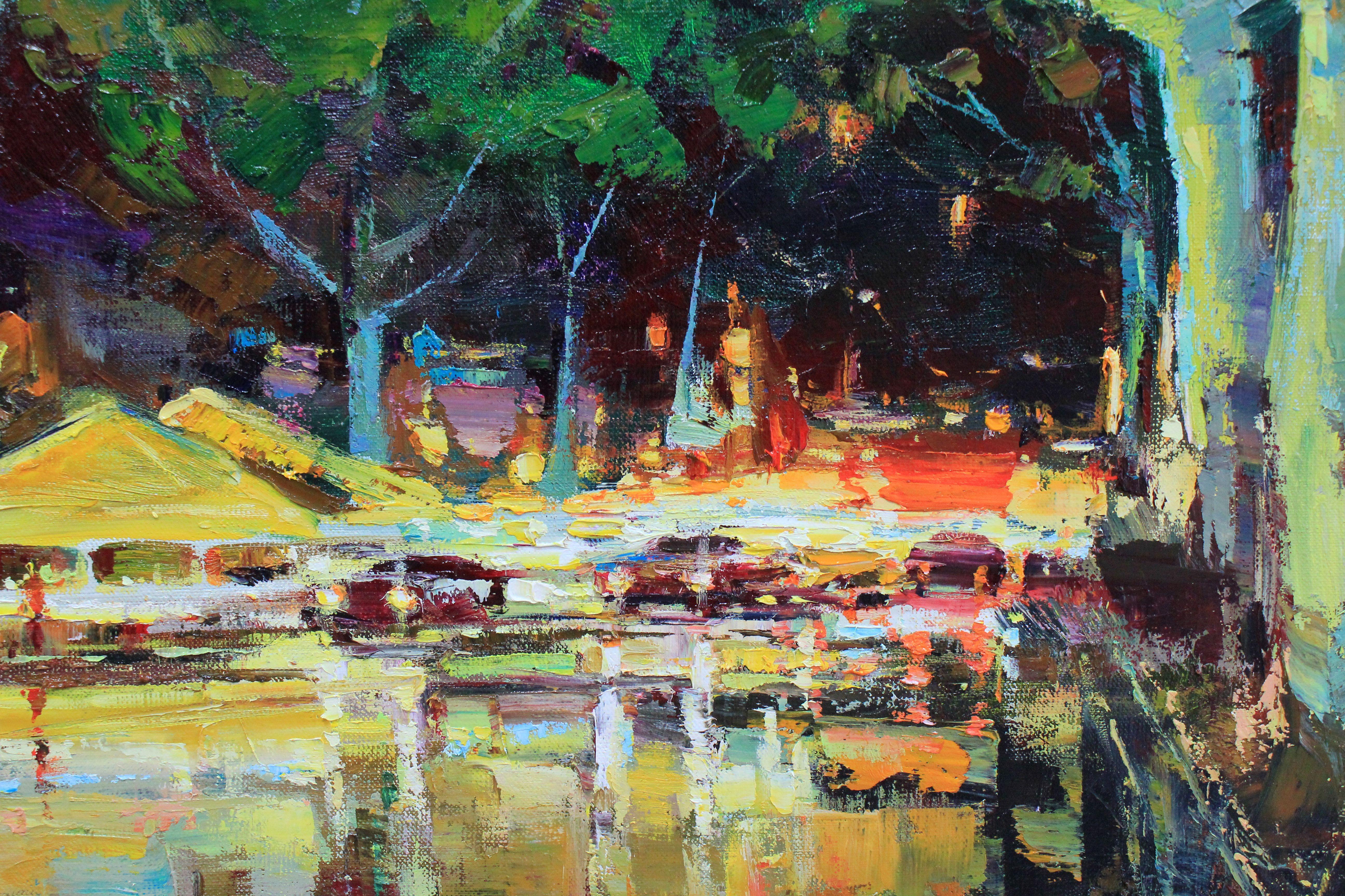 Einzigartiges Original-Ölgemälde der ukrainischen Künstlerin Alisa Onipchenko-Cherniakovska  - Leinwandgemälde aufgespannt und bereit zum Aufhängen (NICHT GERahmt. Die Seiten sind mit Acryl bemalt. Sie können das Bild auch ohne Rahmen aufhängen).  -