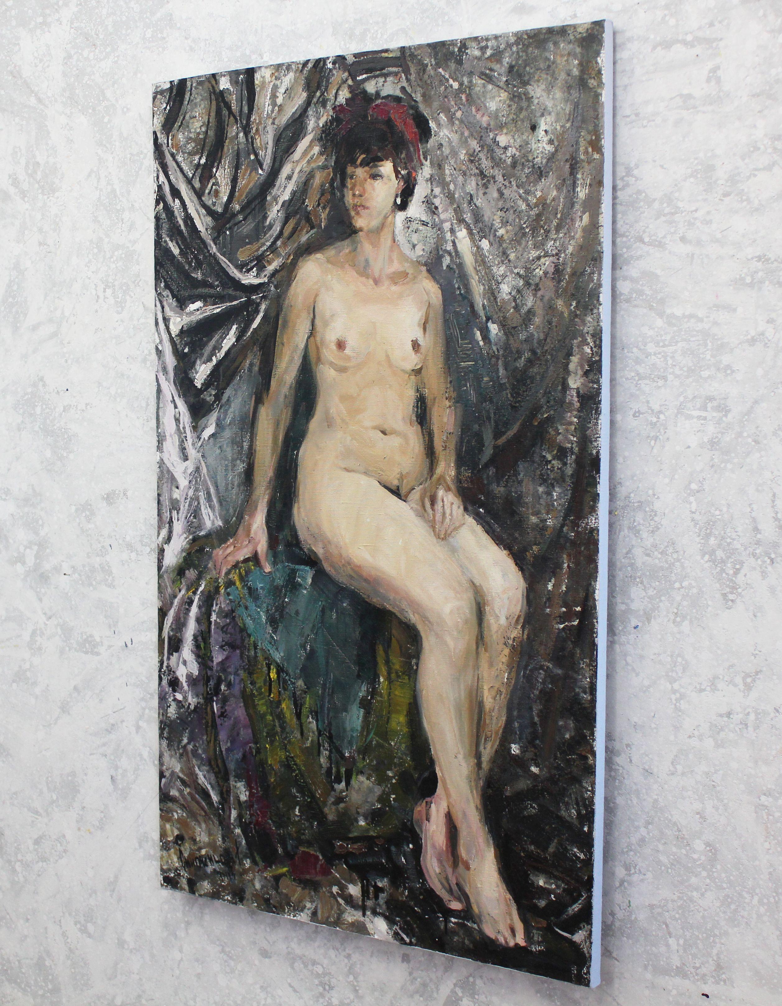 NUDE, Gemlde, l auf Leinwand (Impressionismus), Painting, von Alisa Onipchenko-Cherniakovska
