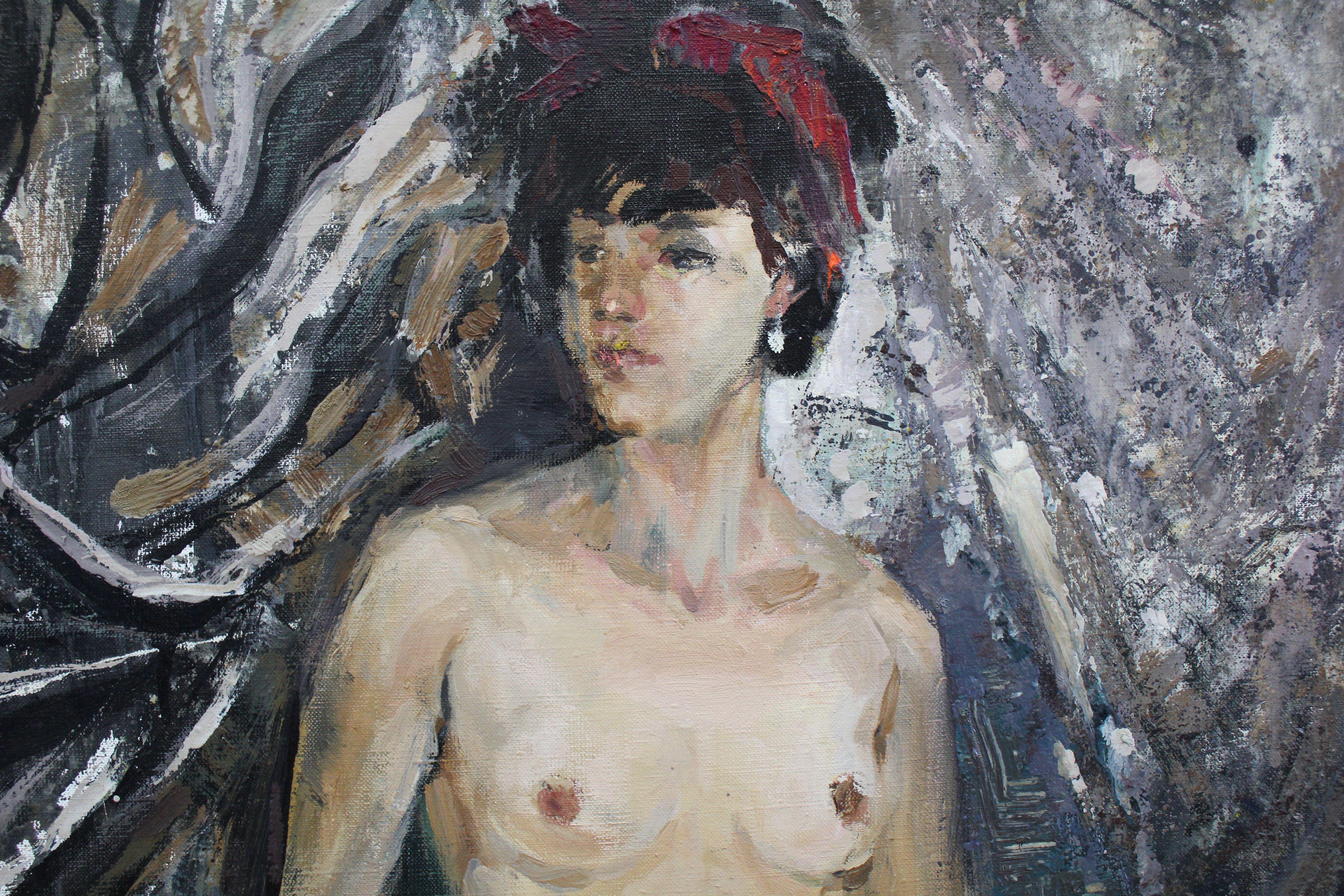 Einzigartiges Original-Ölgemälde der ukrainischen Künstlerin Alisa Onipchenko-Cherniakovska - Leinwandgemälde aufgespannt und aufhängefertig (NICHT GERahmt. Die Seiten sind mit Acryl bemalt. Sie können das Gemälde ohne Rahmen aufhängen.) - Gemälde
