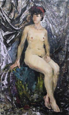 "NUDE", Painting, Oil on Canvas