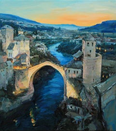 Old Bridge. Mostar, Painting, Oil on Canvas