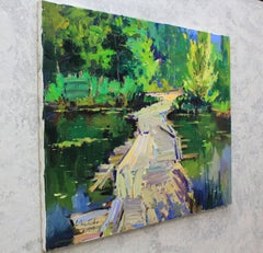 "Old bridge", Painting, Oil on Canvas