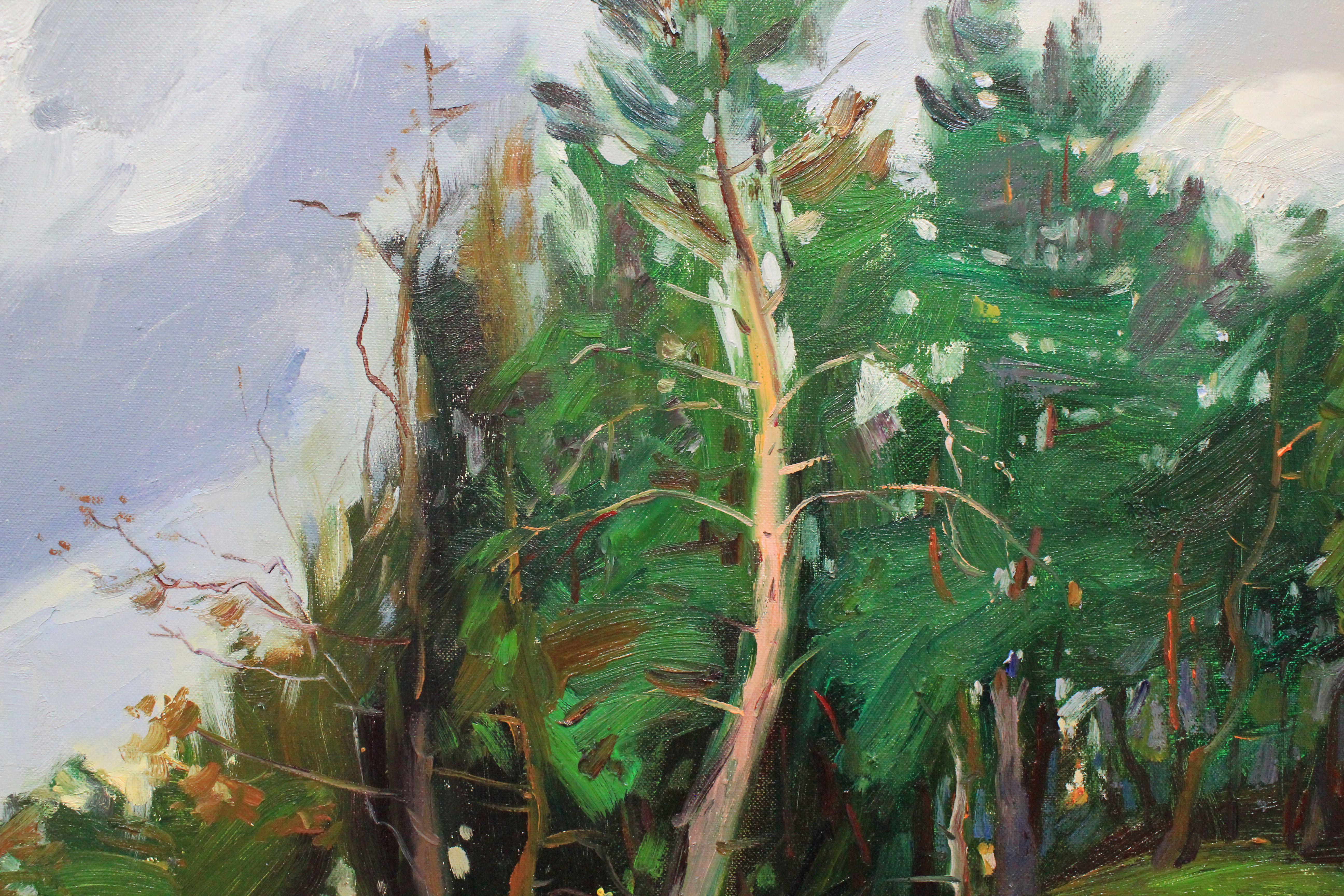 Einzigartiges Original-Ölgemälde der ukrainischen Künstlerin Alisa Onipchenko-Cherniakovska - Leinwandgemälde aufgespannt und aufhängefertig (NICHT GERahmt. Die Seiten sind mit Acryl bemalt. Sie können das Gemälde ohne Rahmen aufhängen.) - Malerei