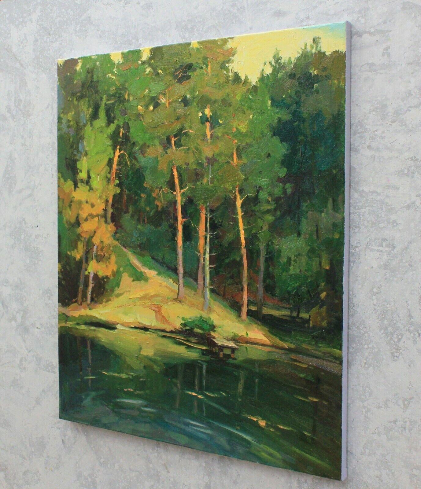 „Auf der anderen Seite“, Gemälde, Öl auf Leinwand (Impressionismus), Painting, von Alisa Onipchenko-Cherniakovska