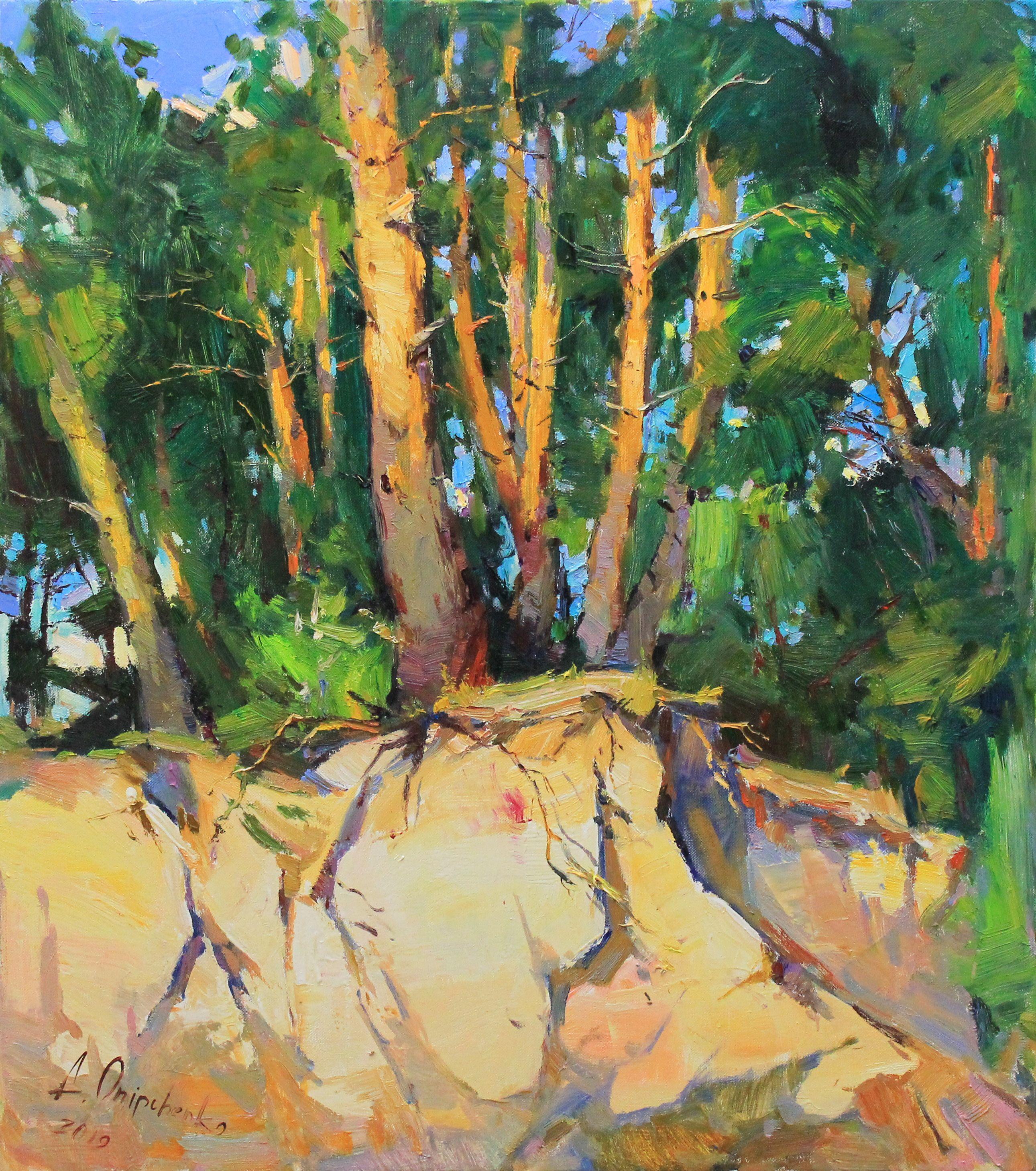 paintings of pine trees