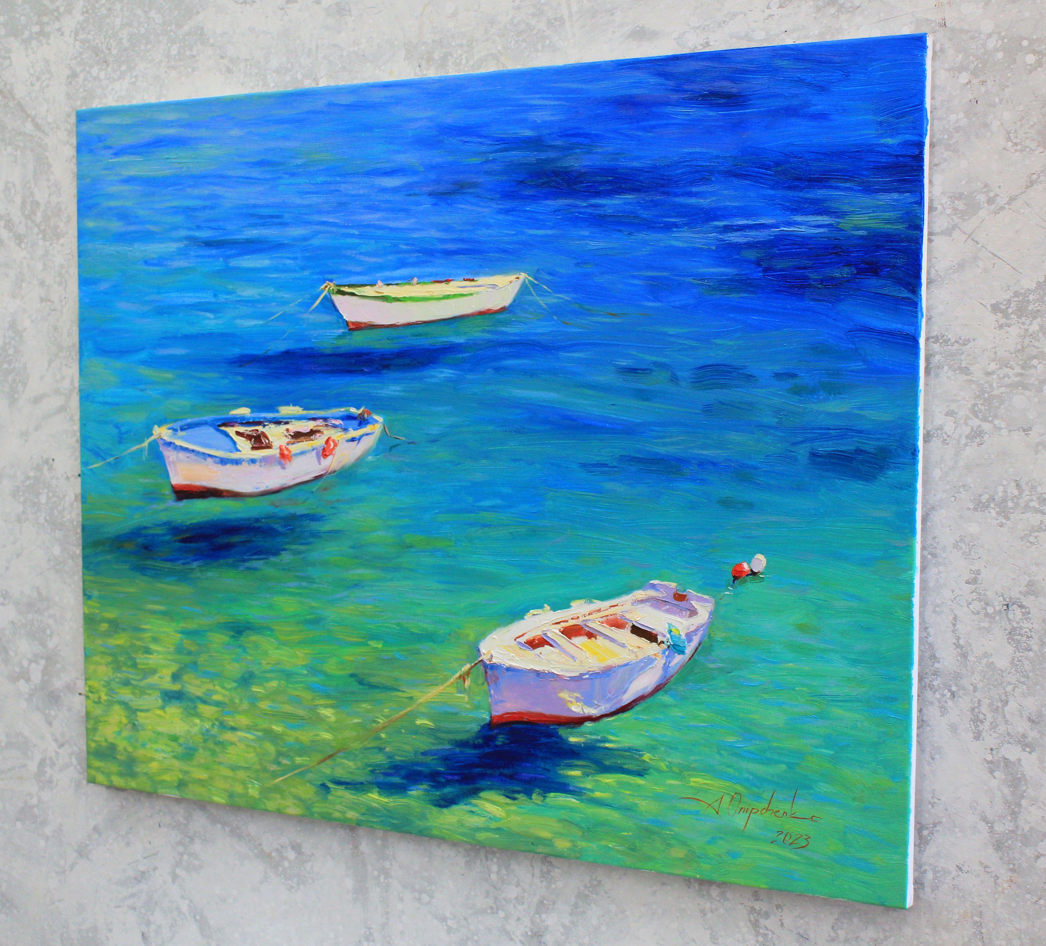 „Siesta“, Gemälde, Öl auf Leinwand (Impressionismus), Painting, von Alisa Onipchenko-Cherniakovska