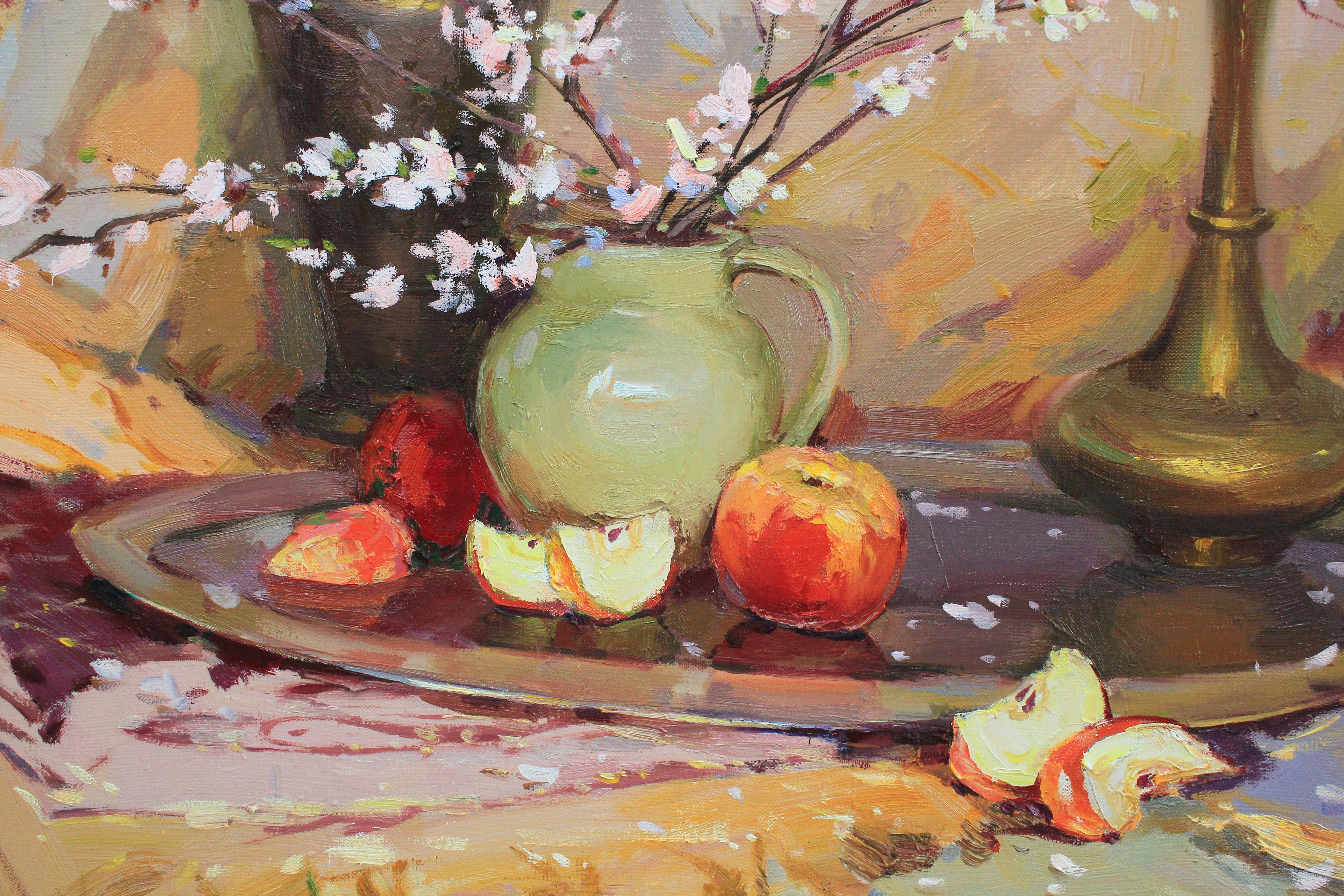 Einzigartiges Original-Ölgemälde der ukrainischen Künstlerin Alisa Onipchenko-Cherniakovska - Leinwandgemälde aufgespannt und aufhängefertig (NICHT GERahmt. Die Seiten sind mit Acryl bemalt. Sie können das Gemälde auch ohne Rahmen aufhängen). -