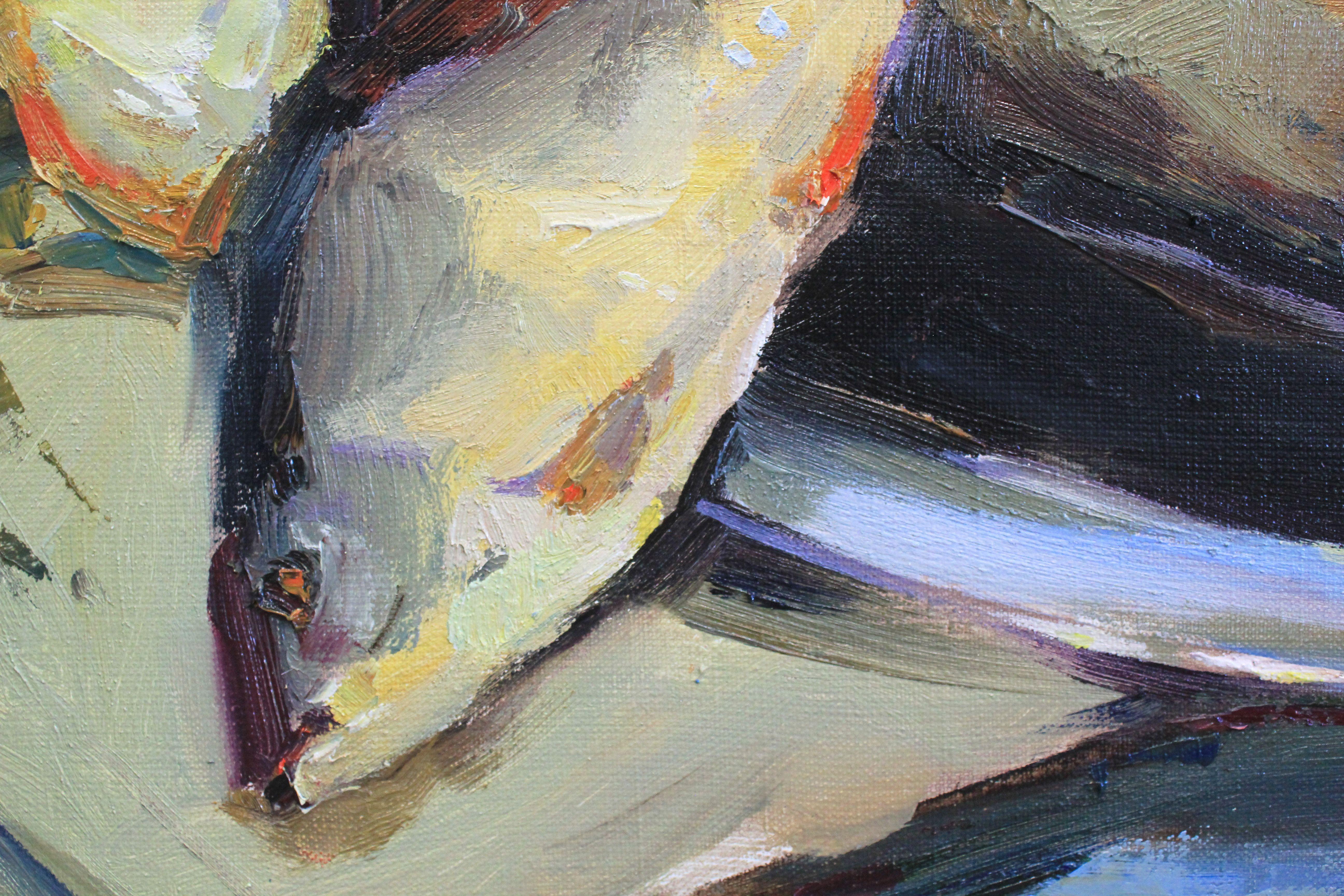 Einzigartiges Original-Ölgemälde der ukrainischen Künstlerin Alisa Onipchenko-Cherniakovska - Leinwandgemälde aufgespannt und aufhängefertig (NICHT GERahmt. Die Seiten sind mit Acryl bemalt. Sie können das Gemälde auch ohne Rahmen aufhängen). -