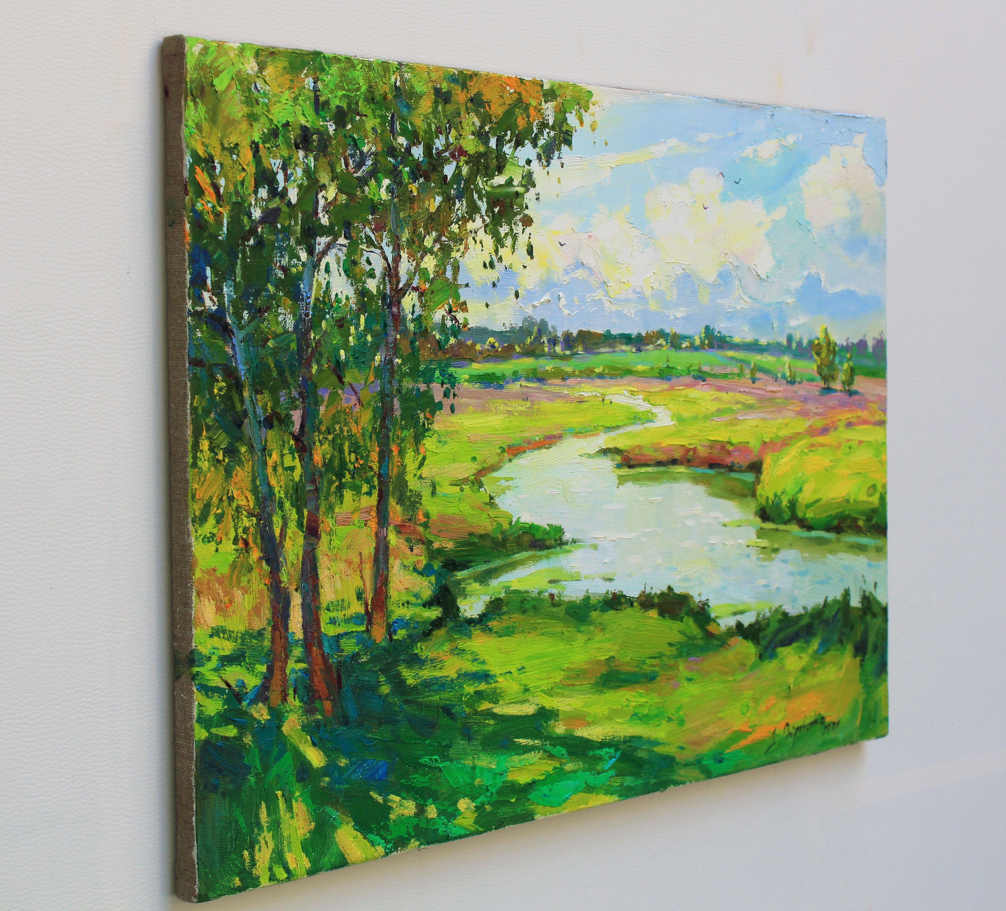 „Sommerfarben“, Gemälde, Öl auf Leinwand (Impressionismus), Painting, von Alisa Onipchenko-Cherniakovska