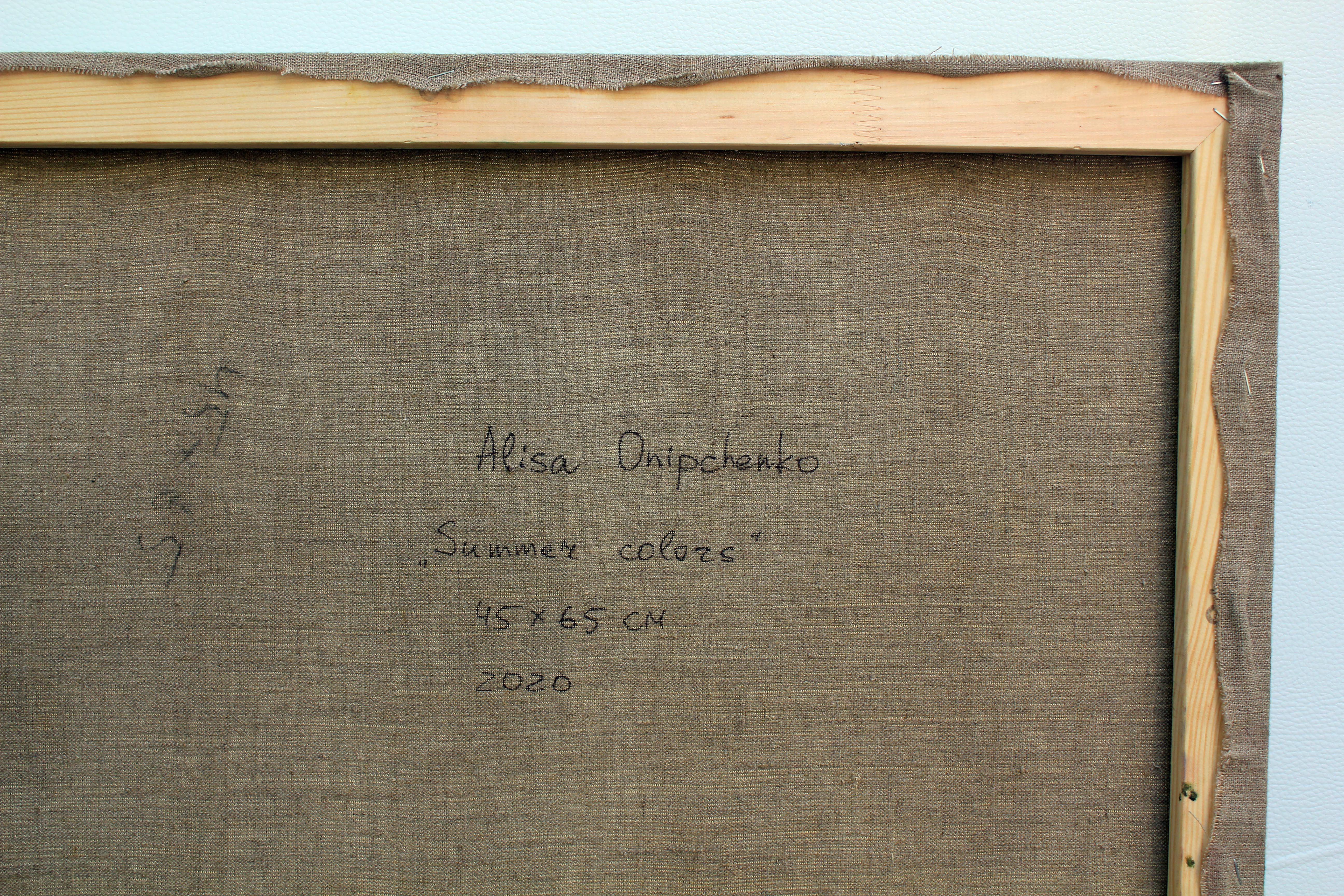 „Sommerfarben“, Gemälde, Öl auf Leinwand im Angebot 2