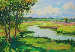"Summer colors", Painting, Oil on Canvas