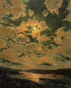 Summer night, Painting, Oil on Canvas