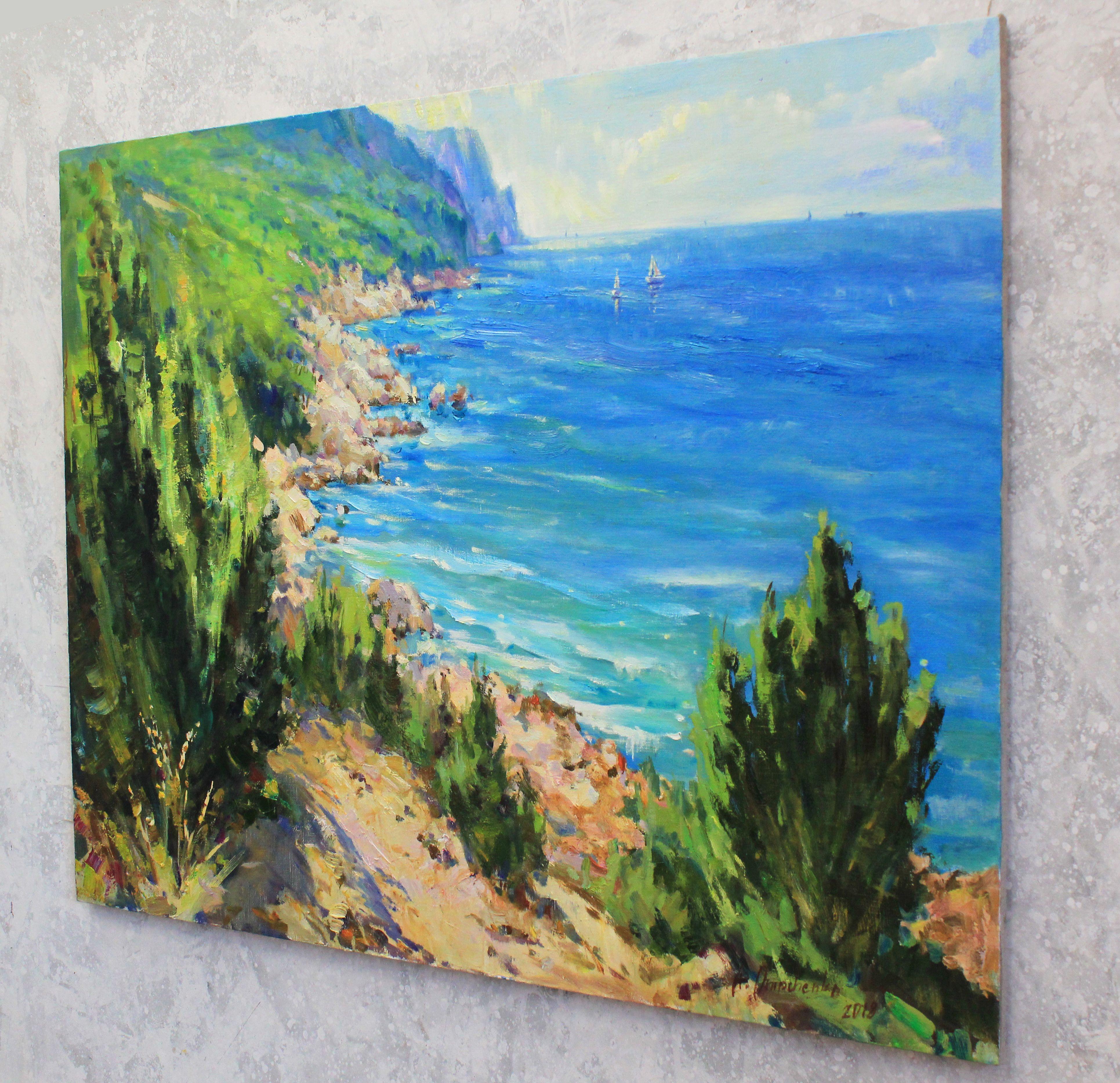 „Sommersonne“, Gemälde, Öl auf Leinwand (Impressionismus), Painting, von Alisa Onipchenko-Cherniakovska