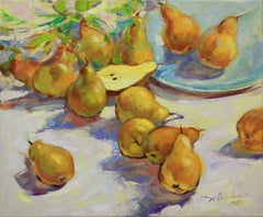 "Sweet pears", Painting, Oil on Canvas